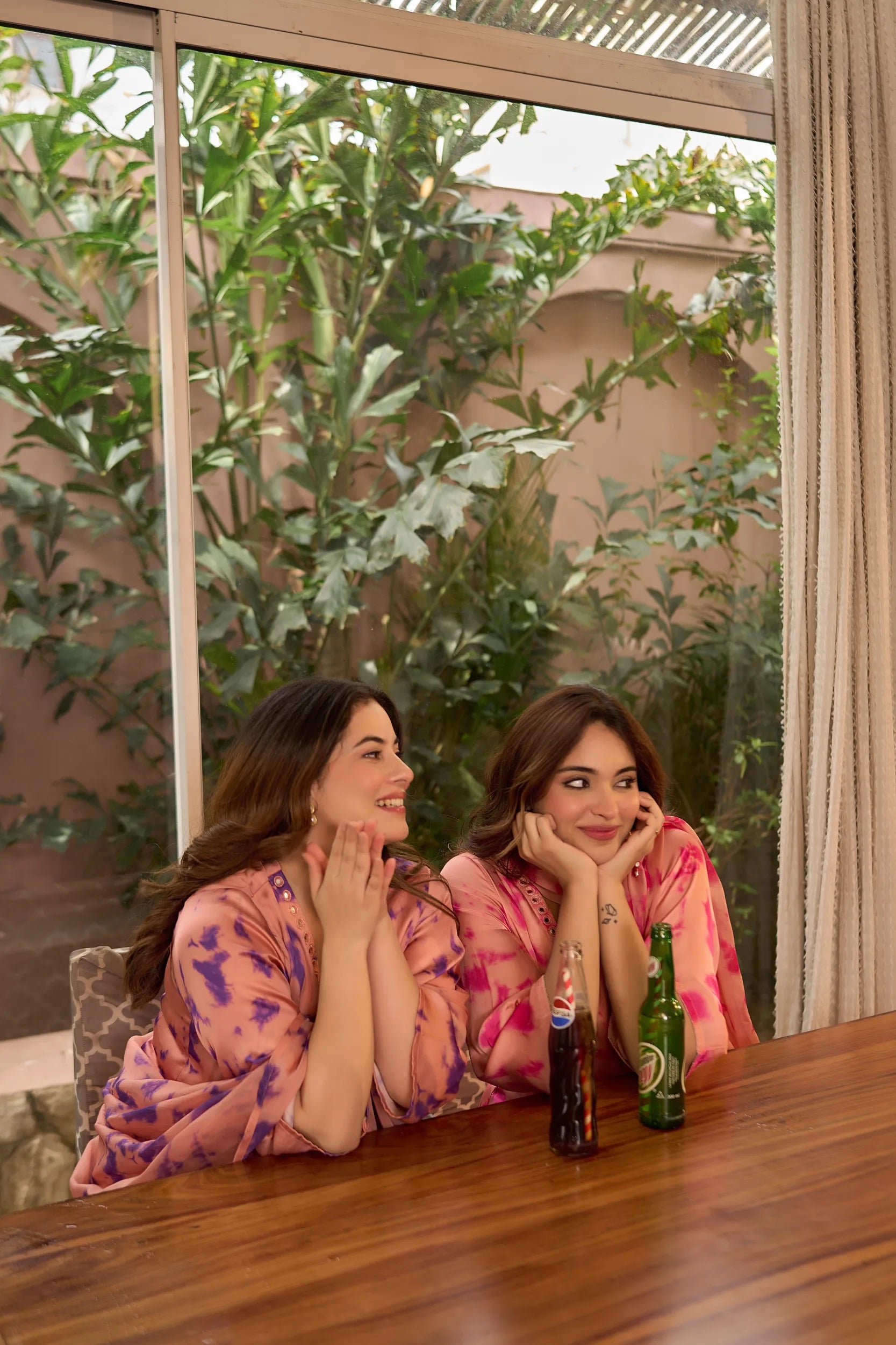 Blush Pink Tie-Dye Kurta Set