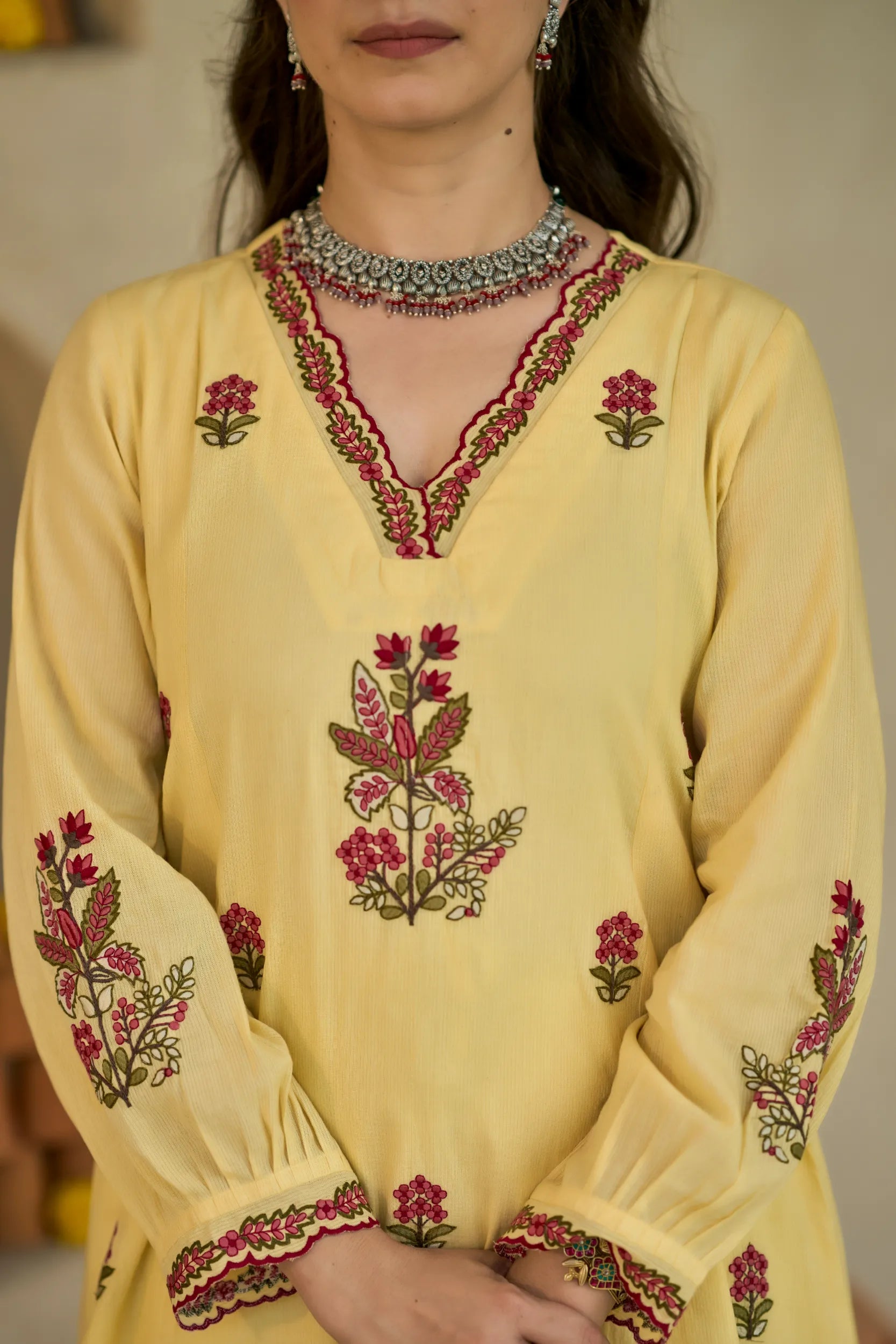 Lemon Bloom Kurta Set