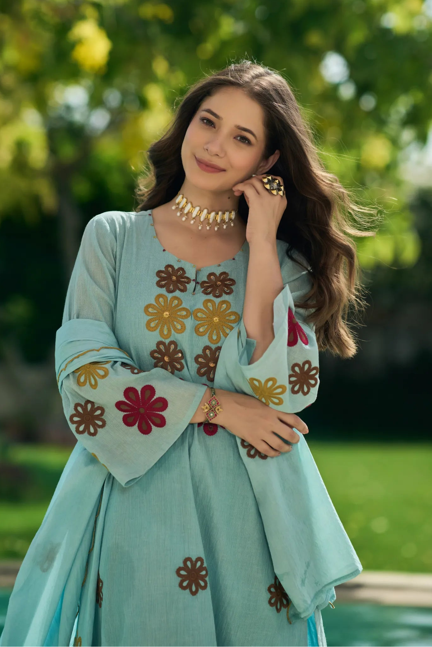 Sky Blossom Suit Set