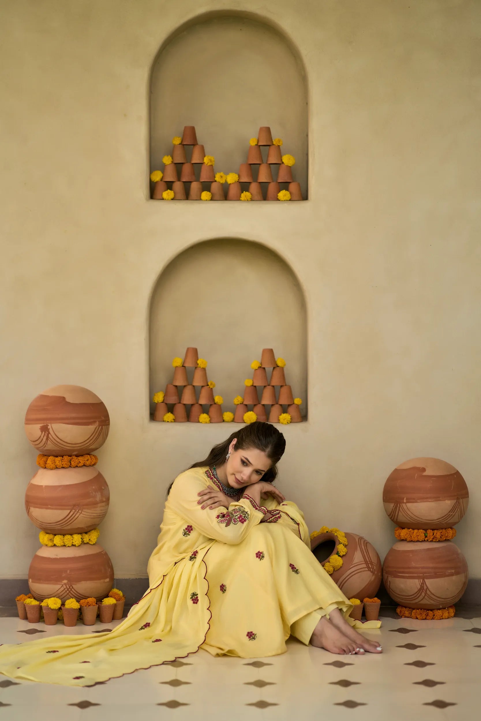 Lemon Bloom Kurta Set