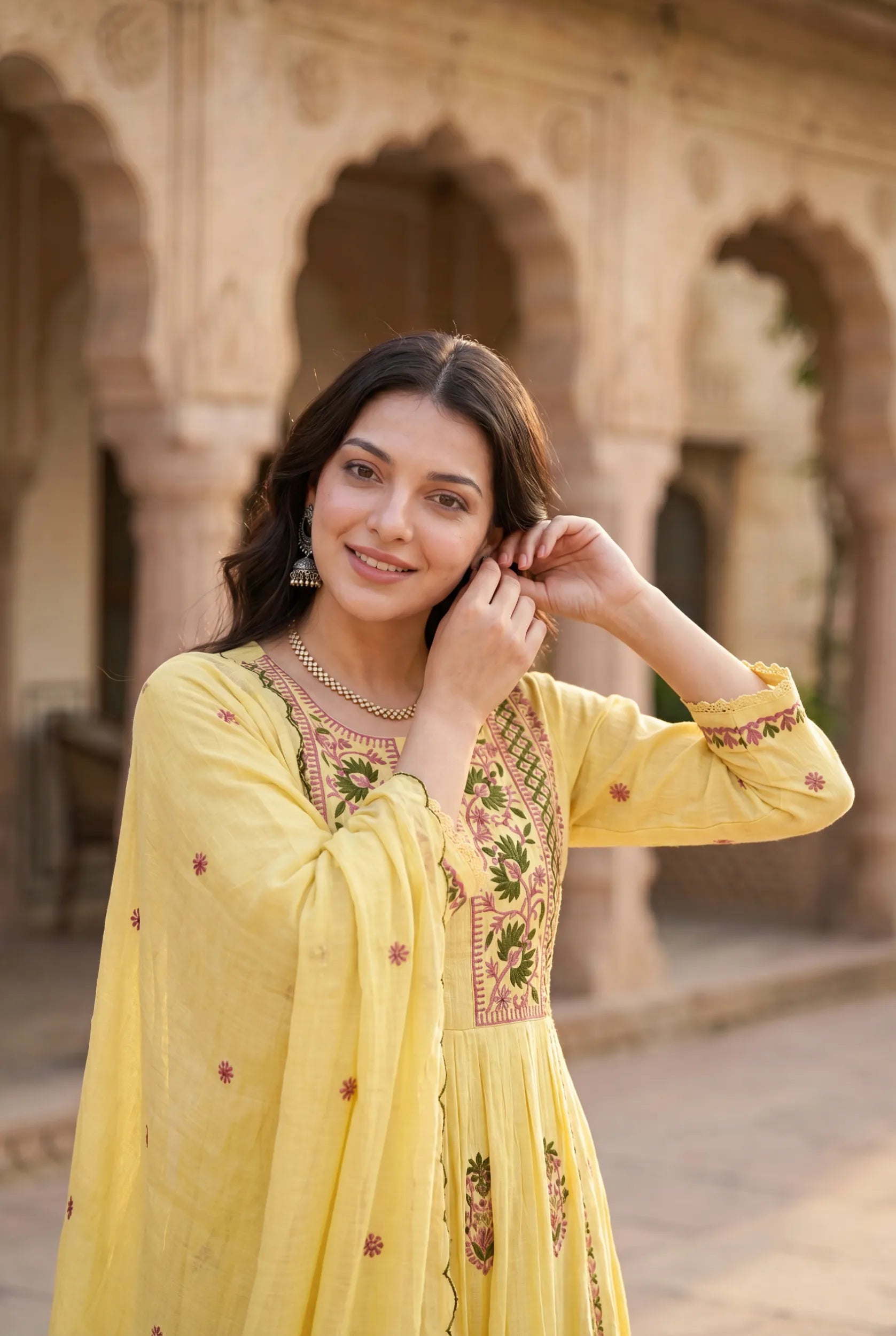 Lemon Petal Kurta Set