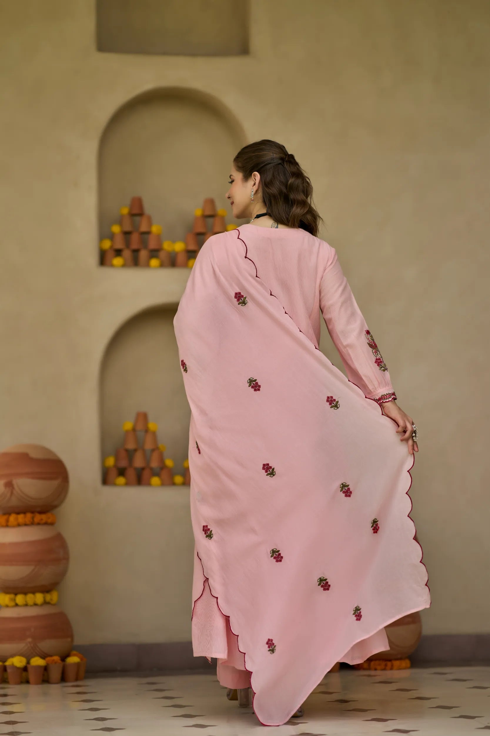 Pink Blossom Suit Set