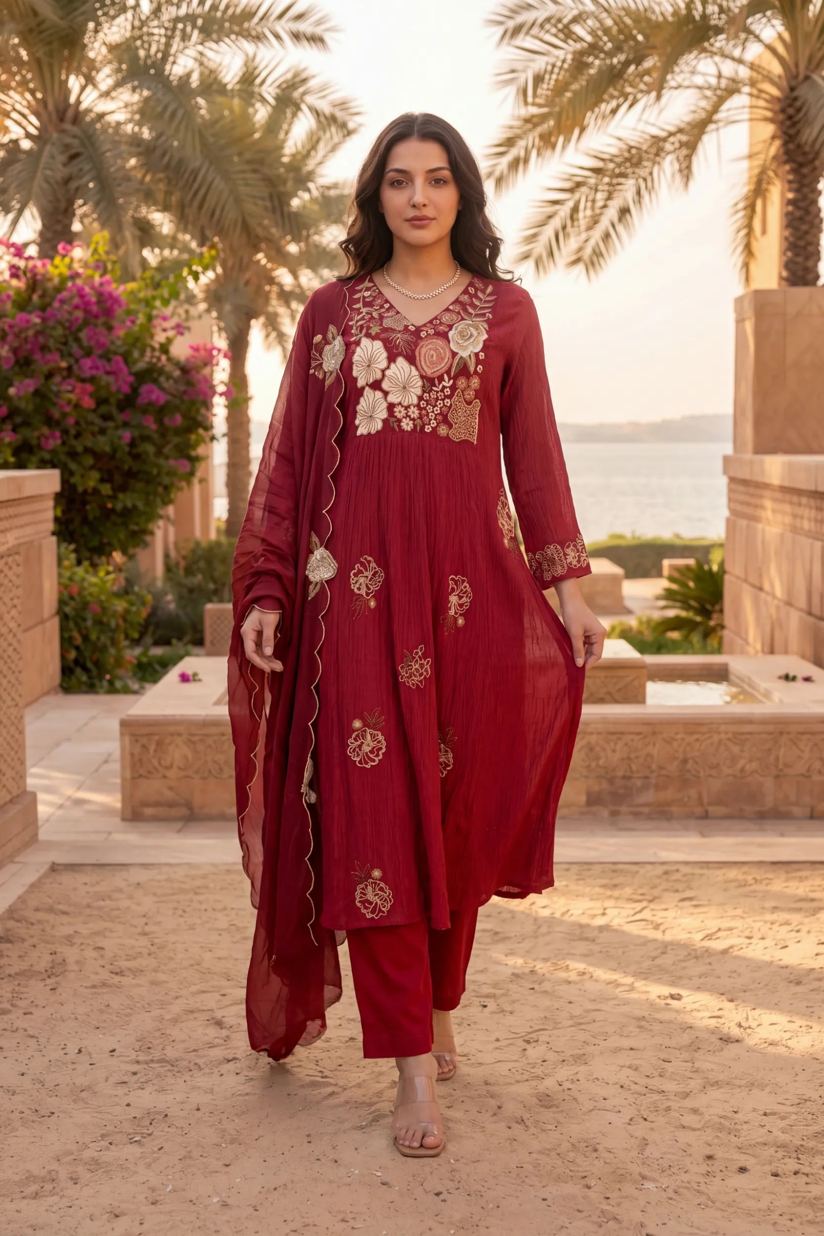 Ruby Noor Elegance Kurta Set