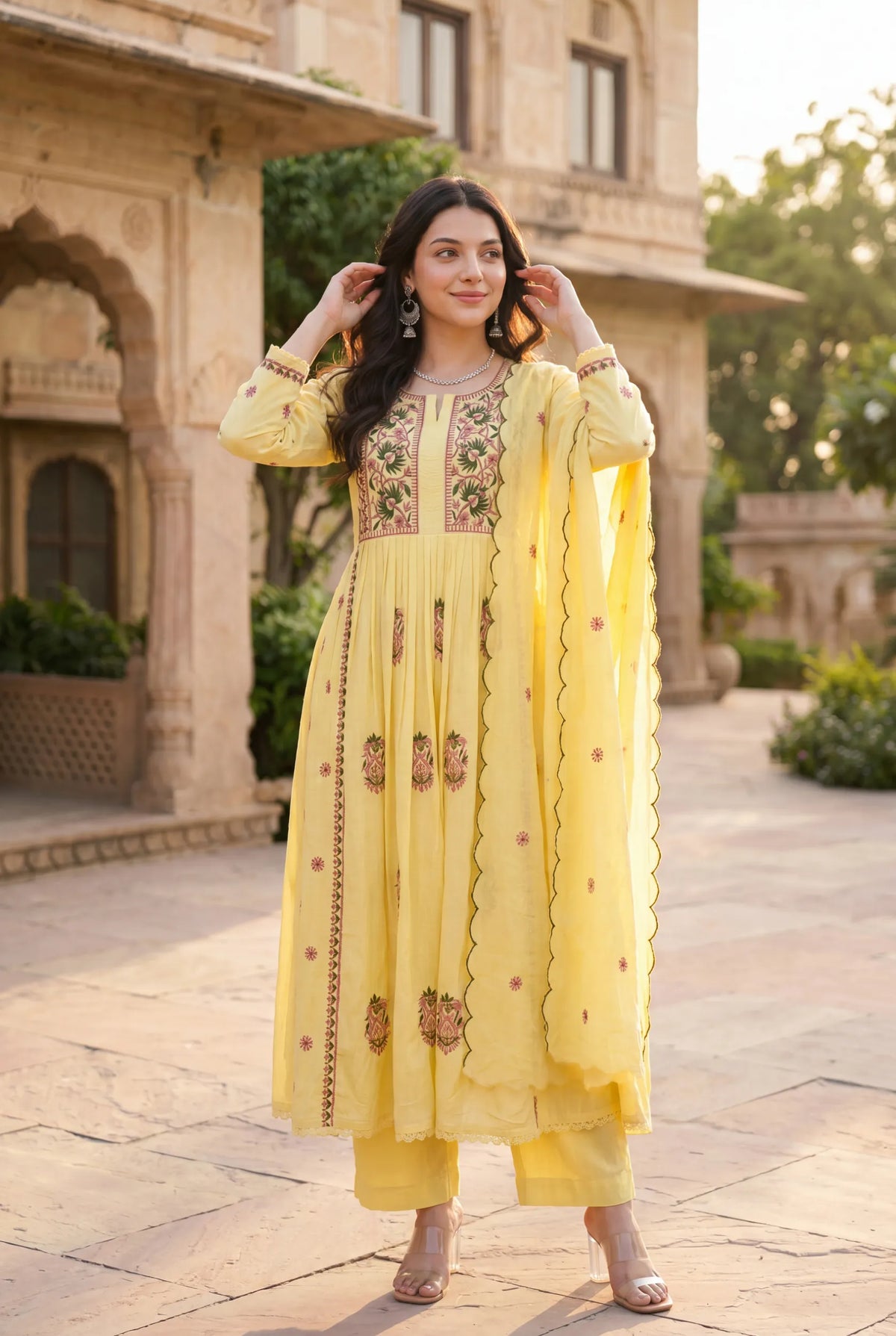 Lemon Petal Kurta Set