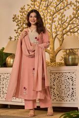 Blush Floral Charm Kurta Set