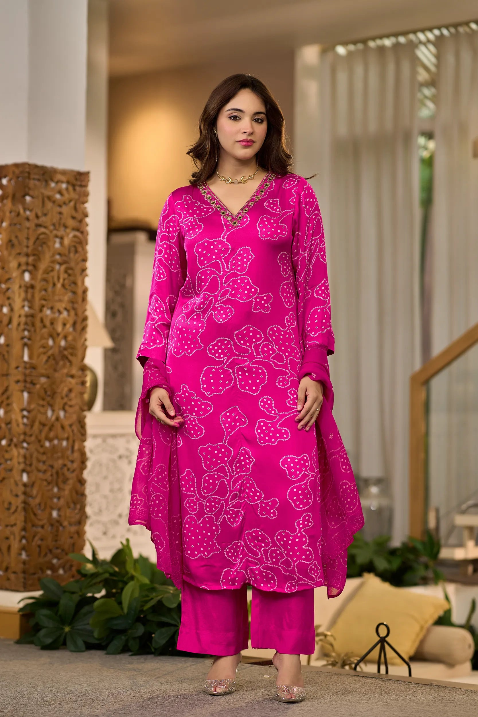 Fuchsia Bloom Suit Set
