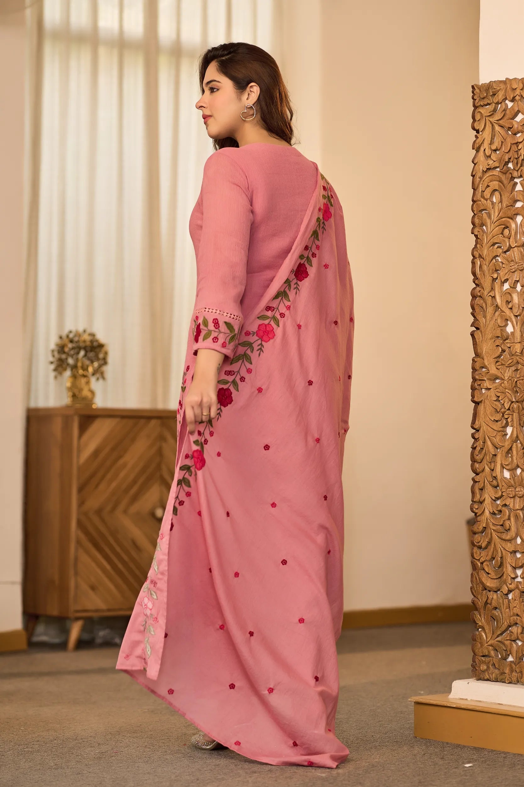 Blush Floral Charm Suit Set