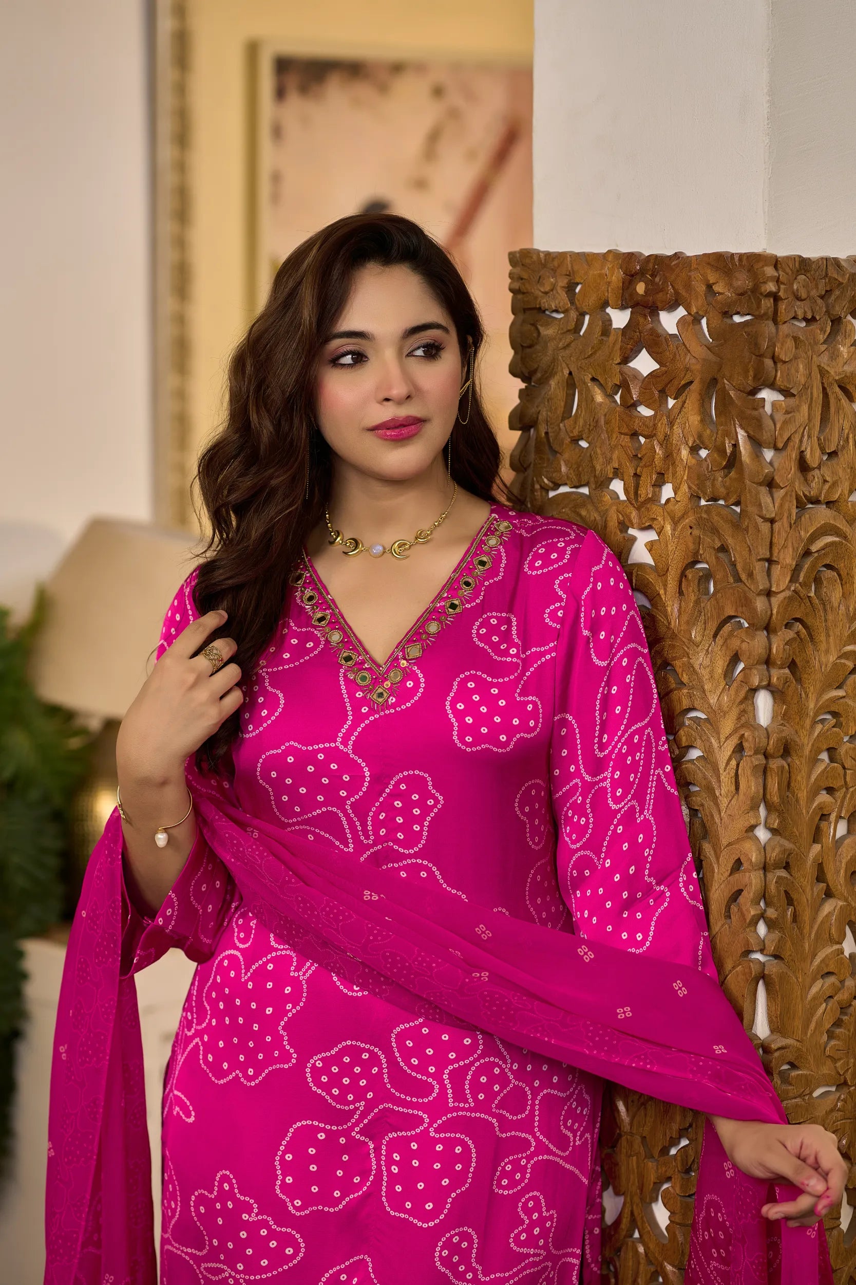 Fuchsia Bloom Suit Set