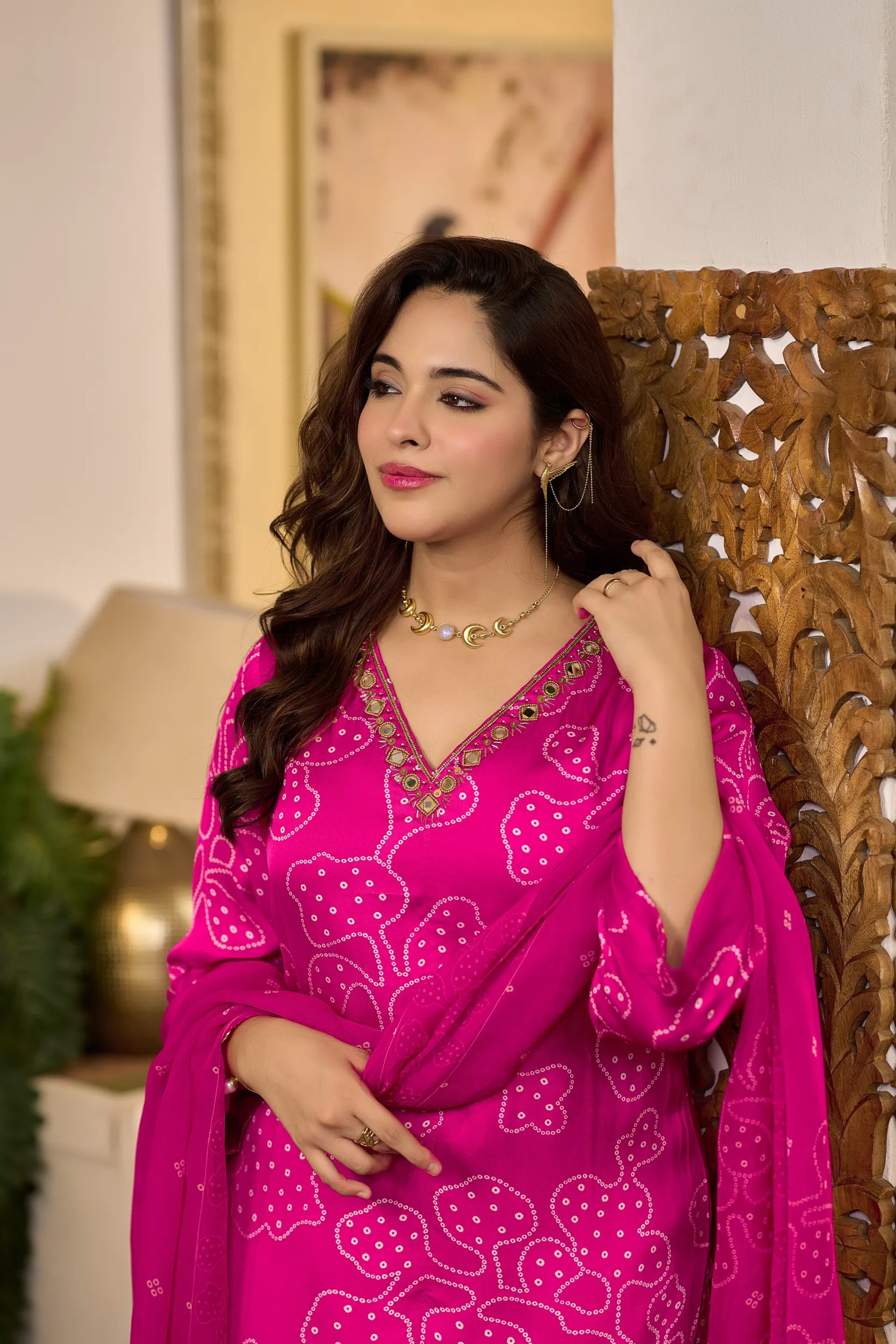 Fuchsia Bloom Suit Set