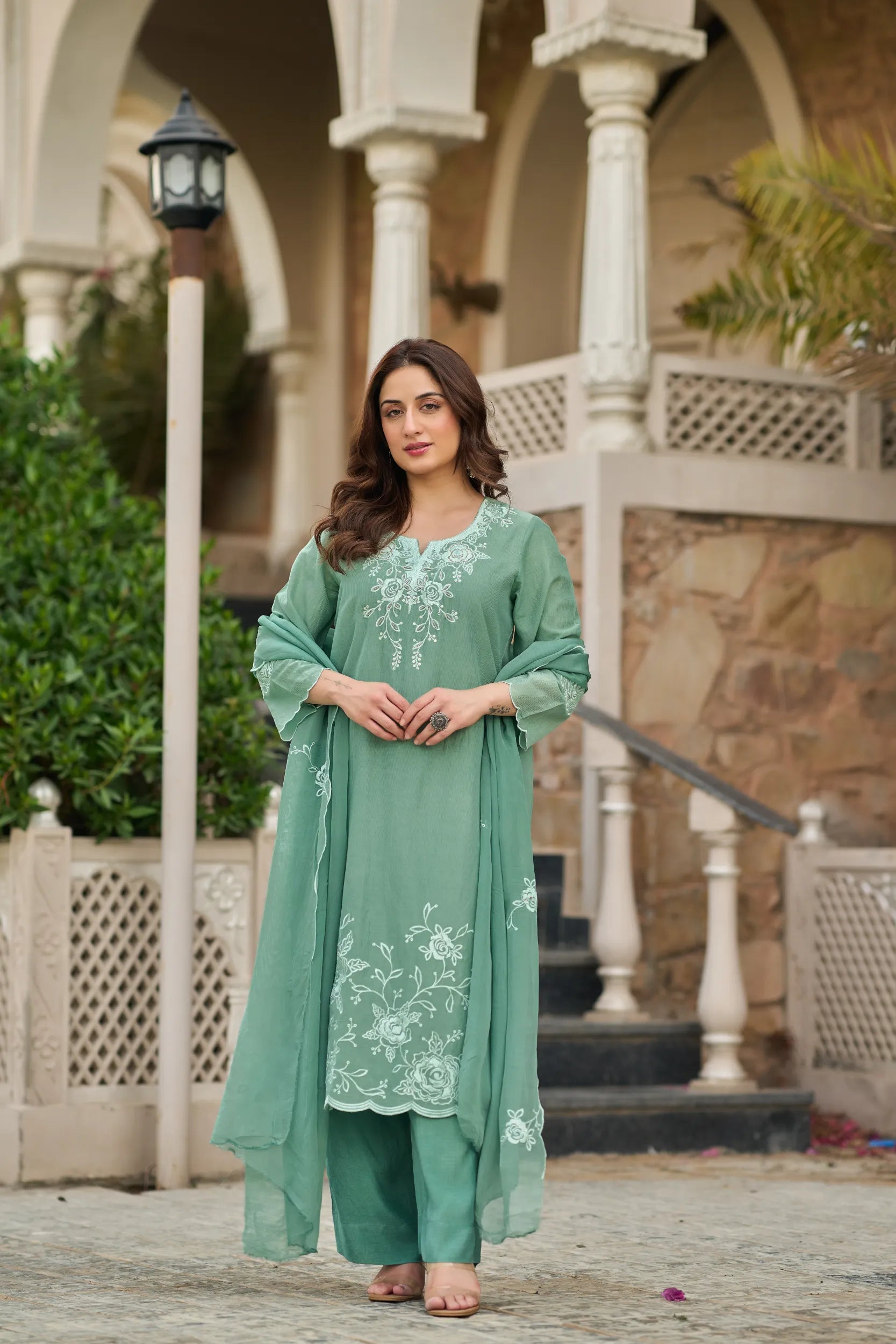 Mint Blossom Suit Set