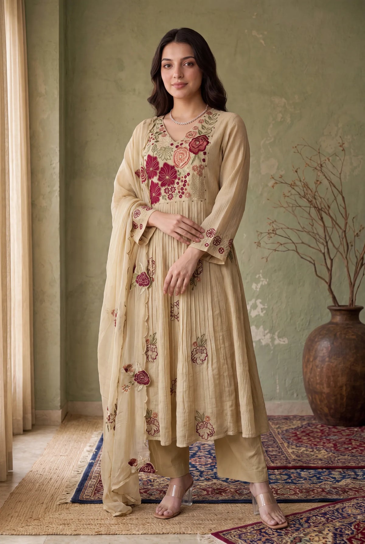 Moonlight Bloom Kurta Set