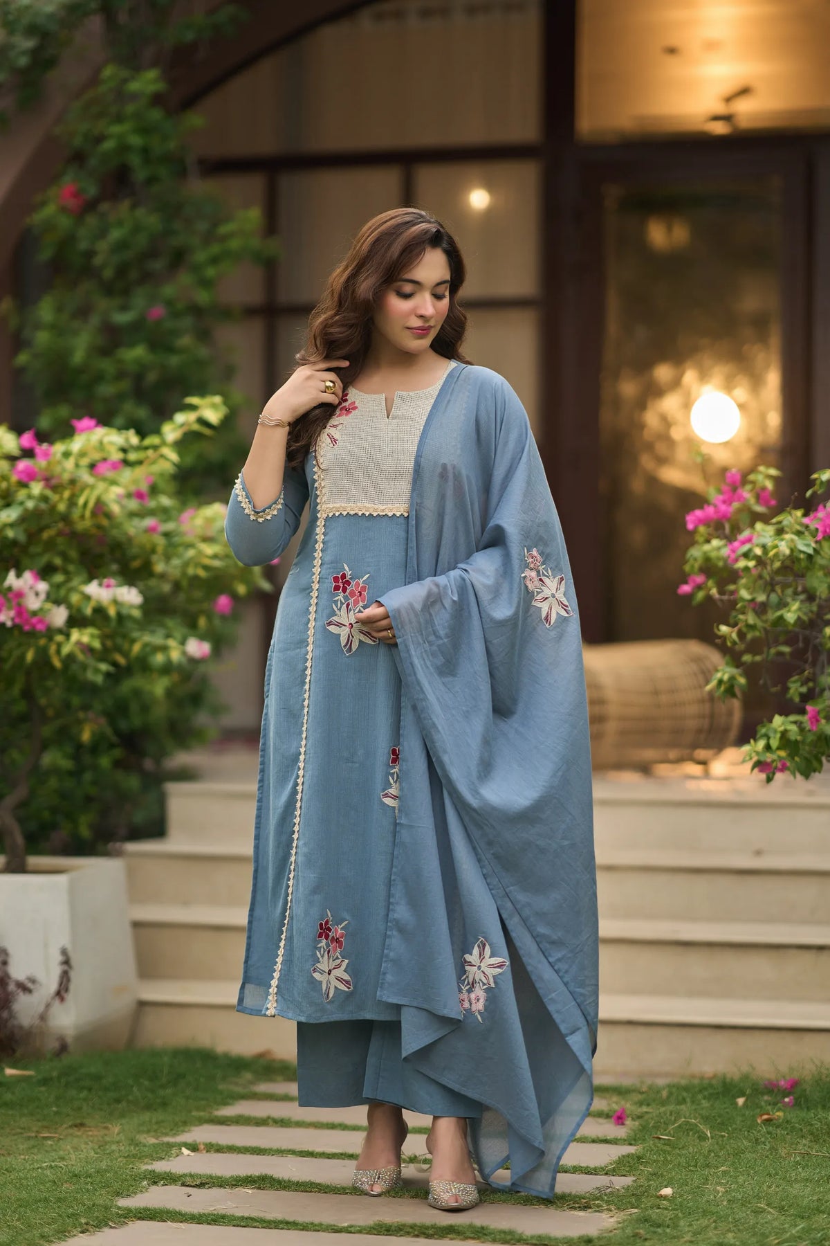 Blue Elegance Kurta Set