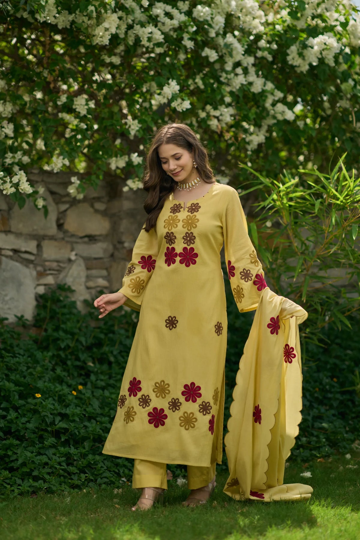 Sunflower Bloom Kurta Set