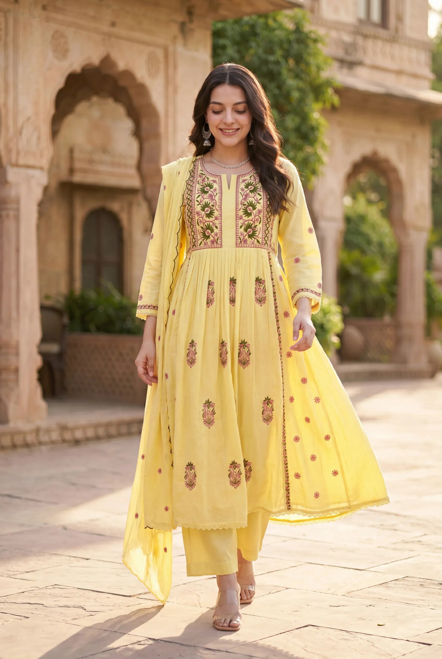 Lemon Petal Kurta Set