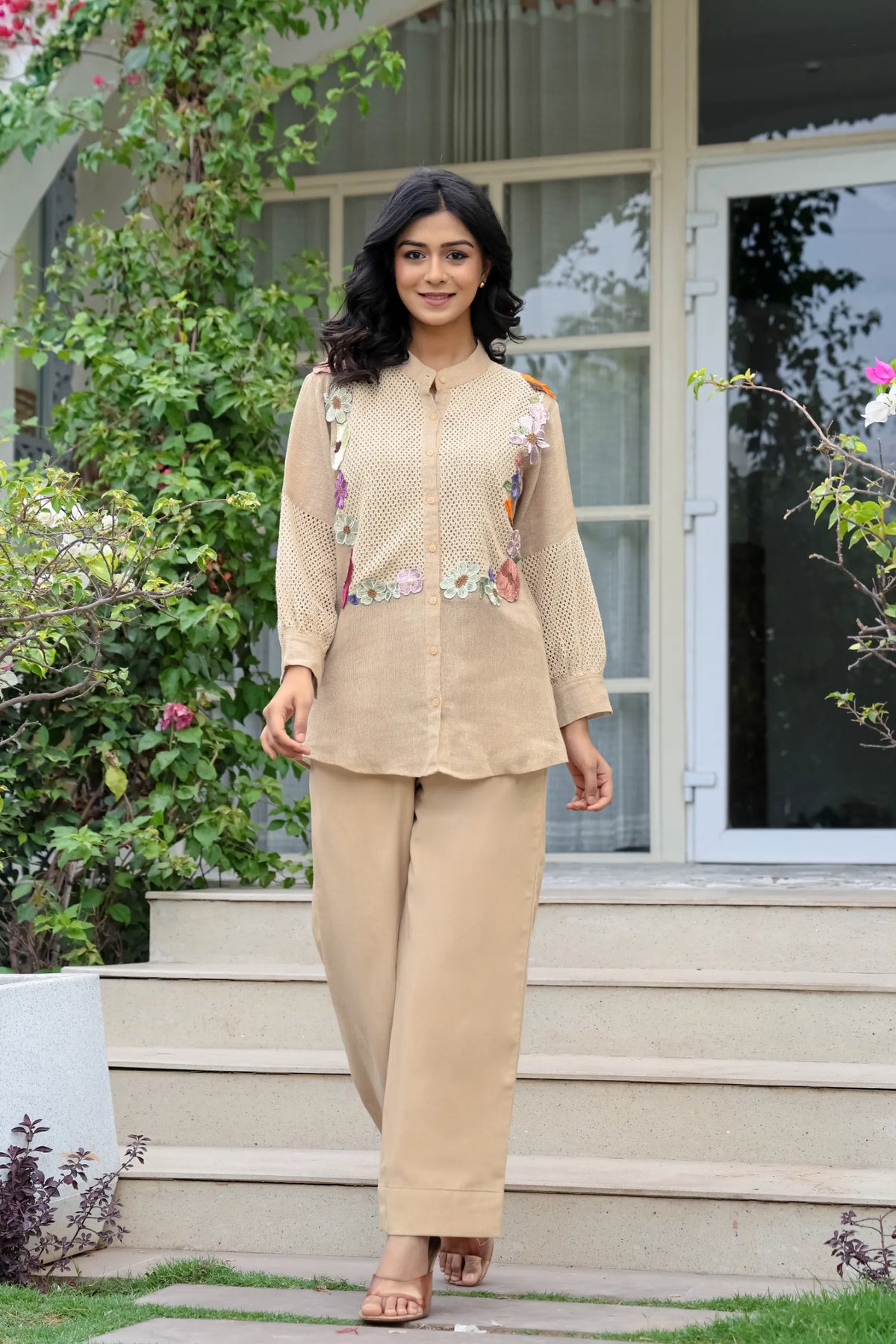 Crochet Bloom Ensemble Co-ord Set