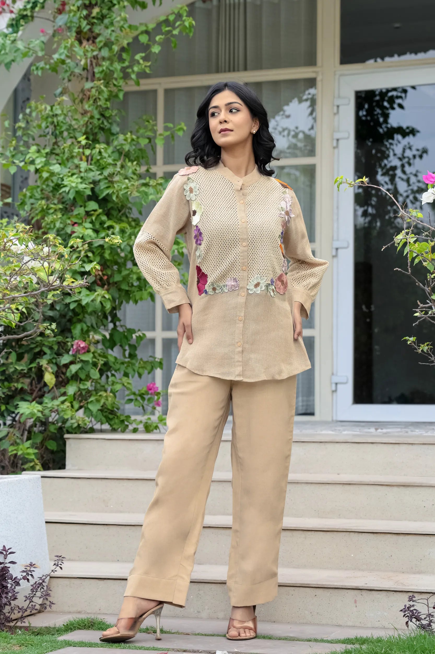 Crochet Bloom Ensemble Co-ord Set