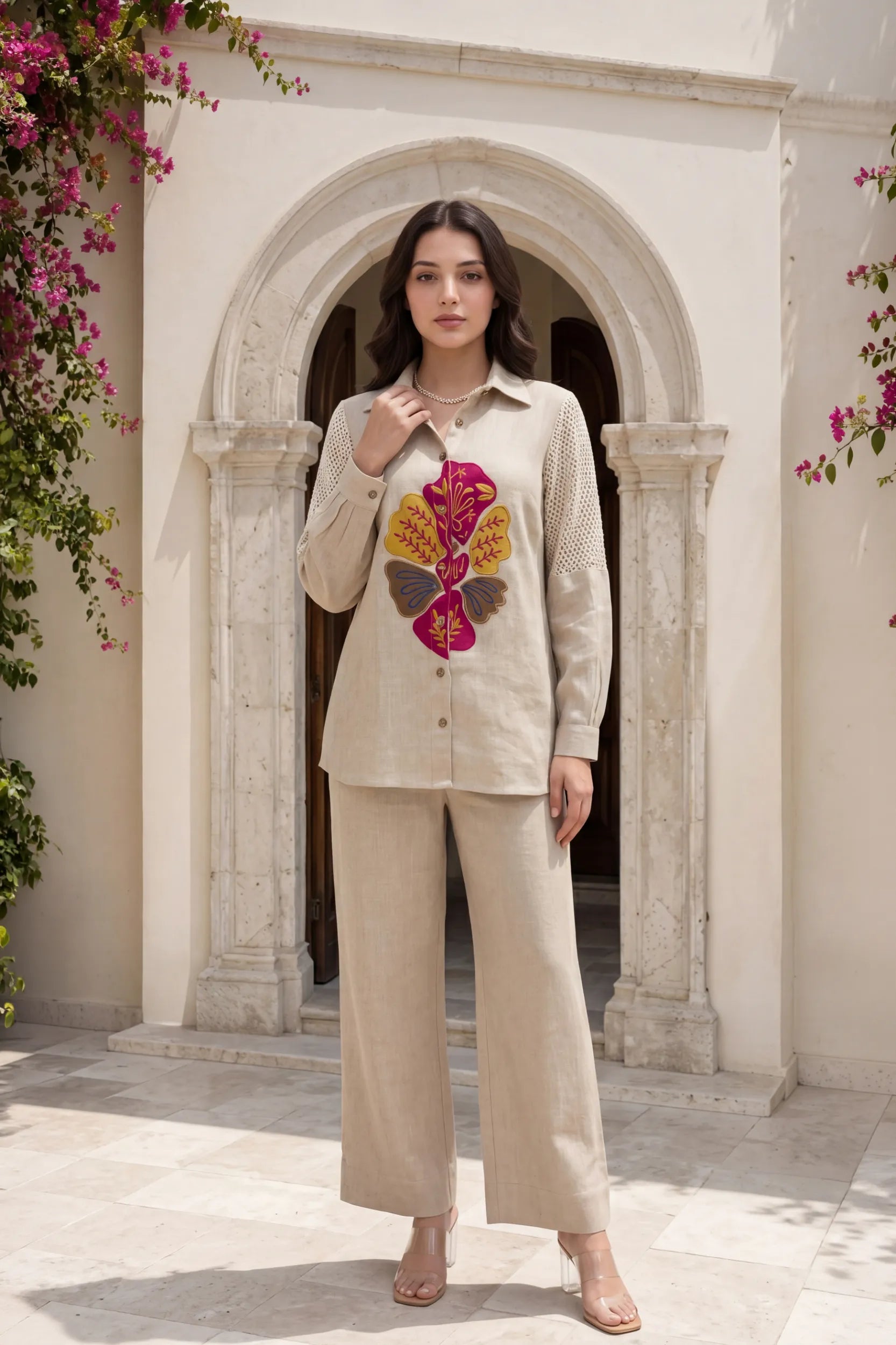Gulnaar Jute Co-Ord Set
