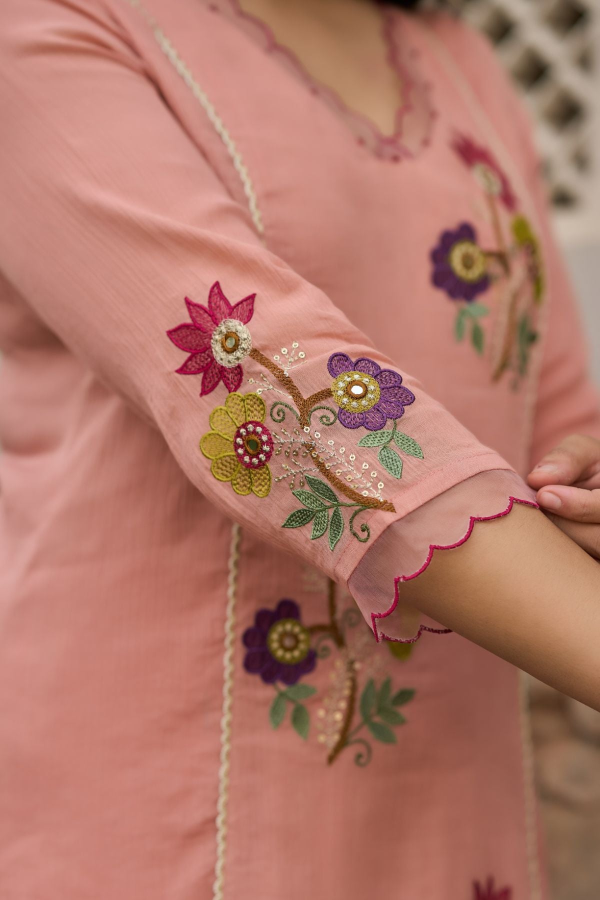 Peach Blush Kurta Set