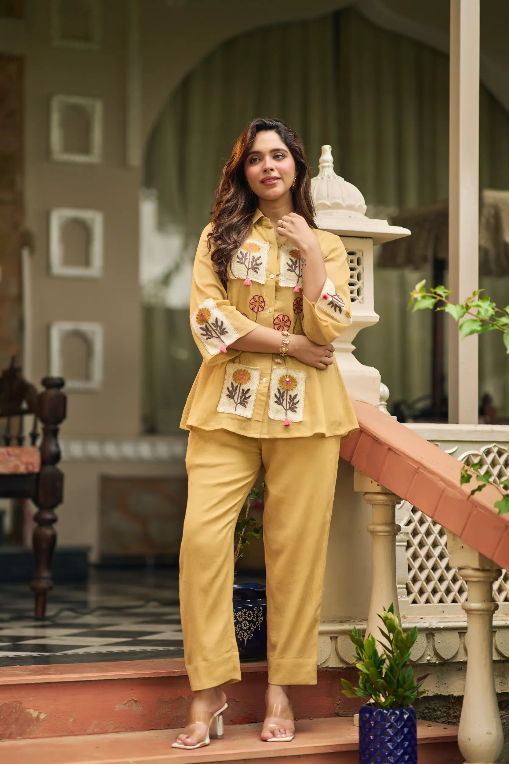 Butter Yellow Floral Co-ord
