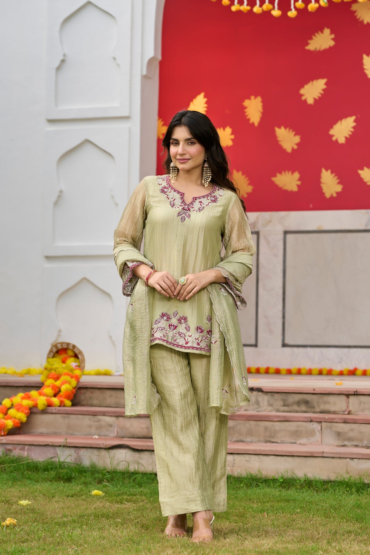 Sage Green Suit Set