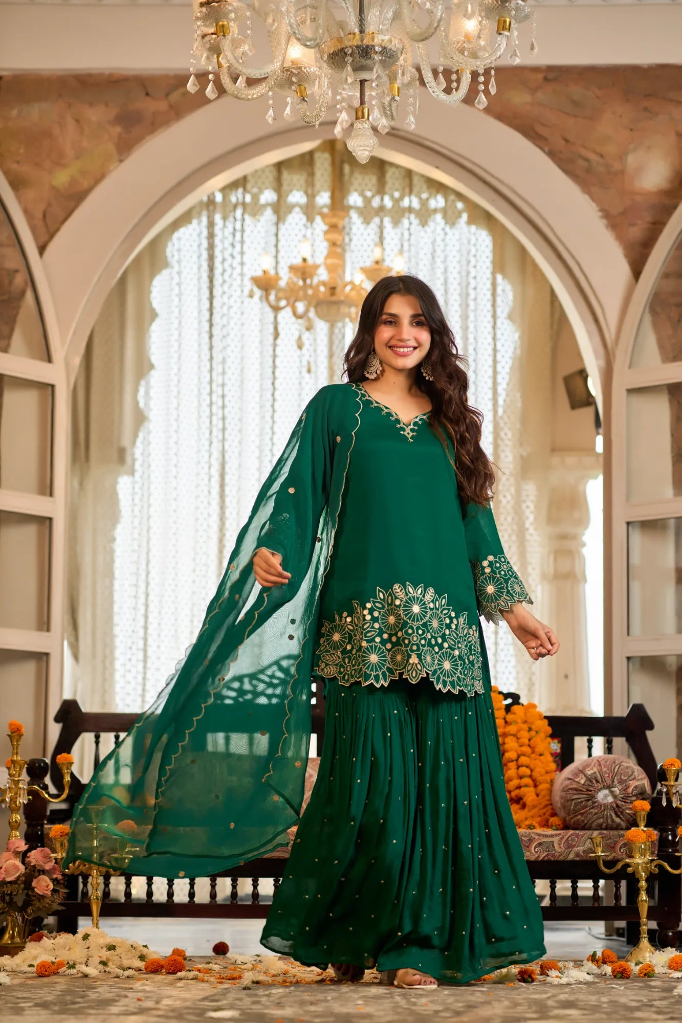 Emerald Zari Suit Set
