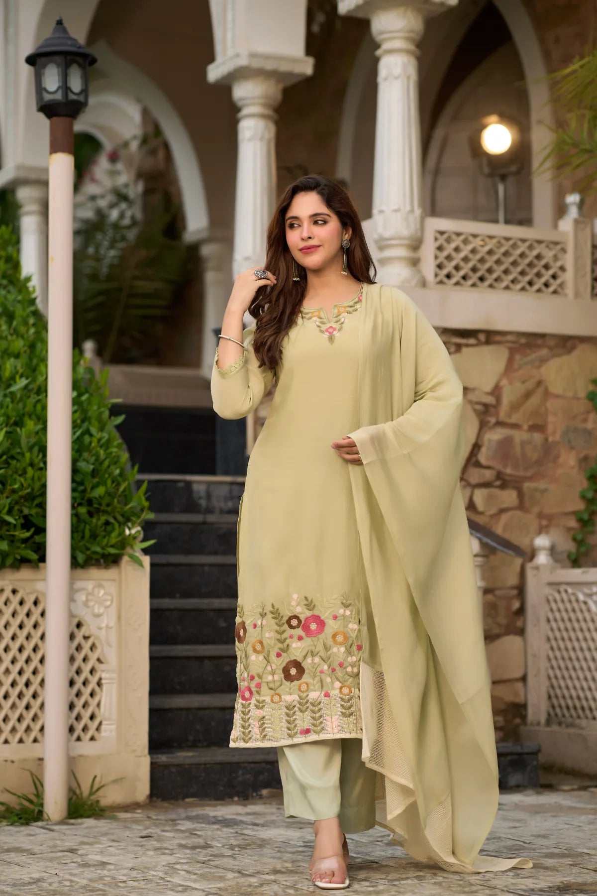 Sage Blossom Suit Set