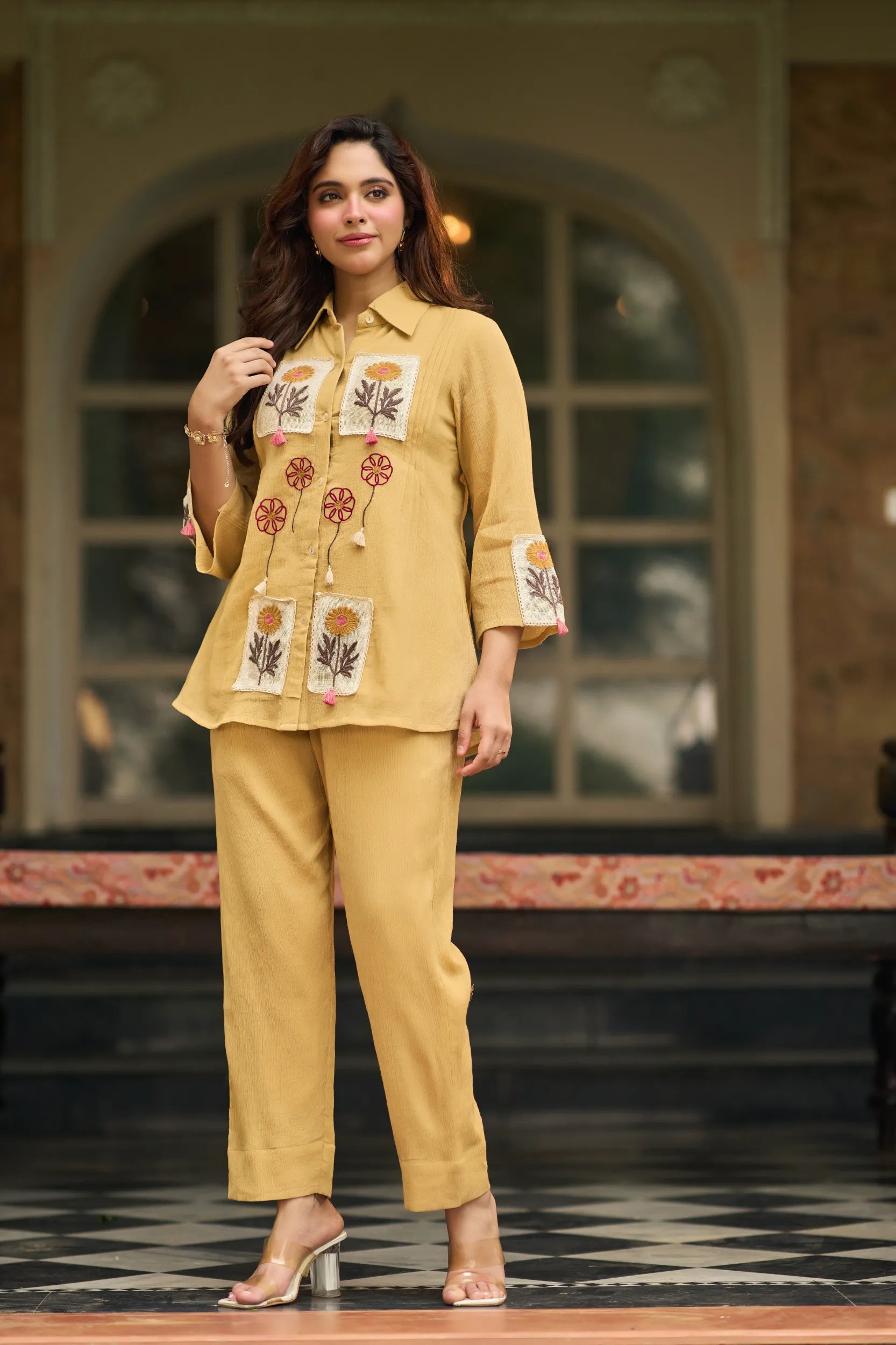 Butter Yellow Floral Co-ord
