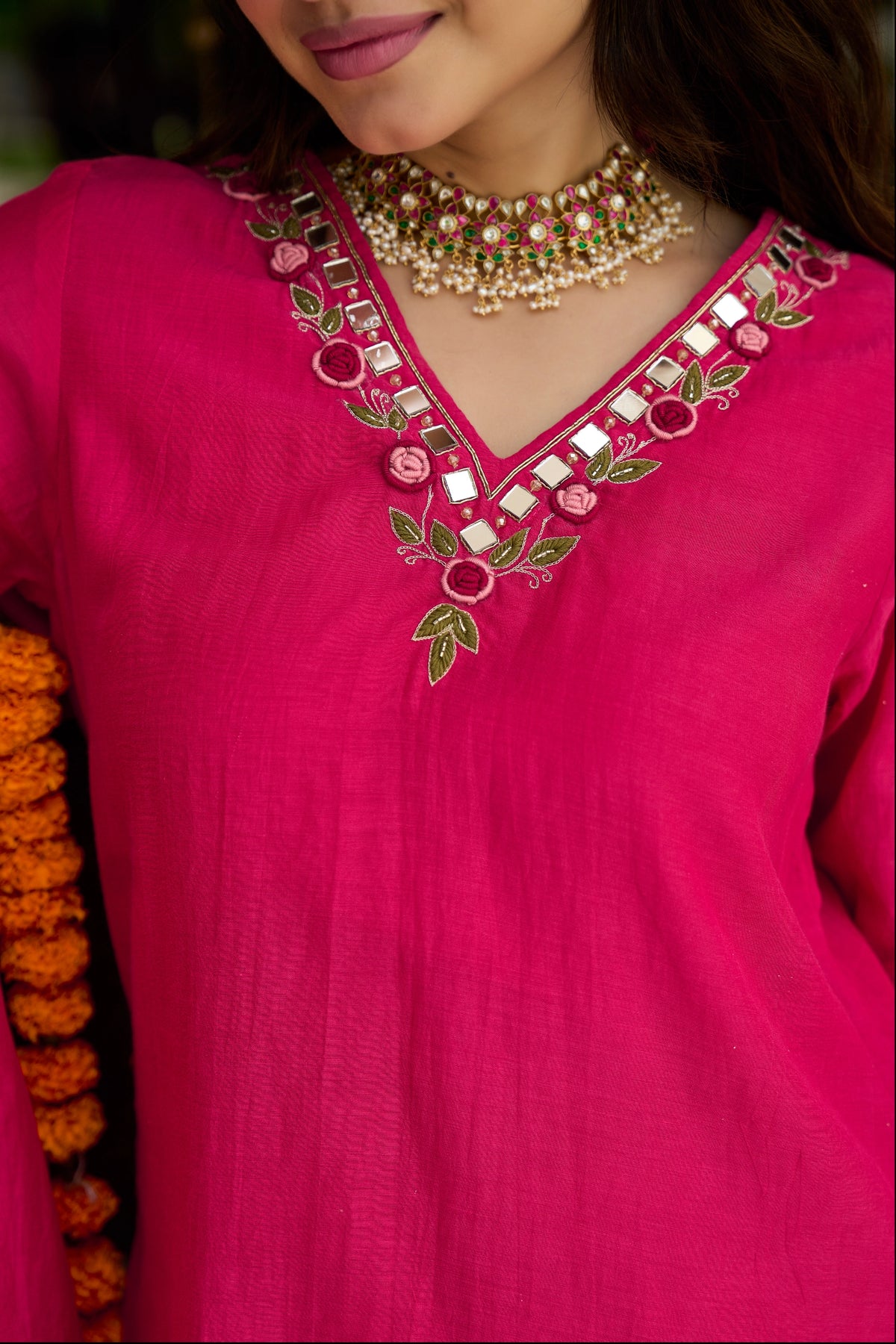 Fuchsia Pink Grace Suit Set