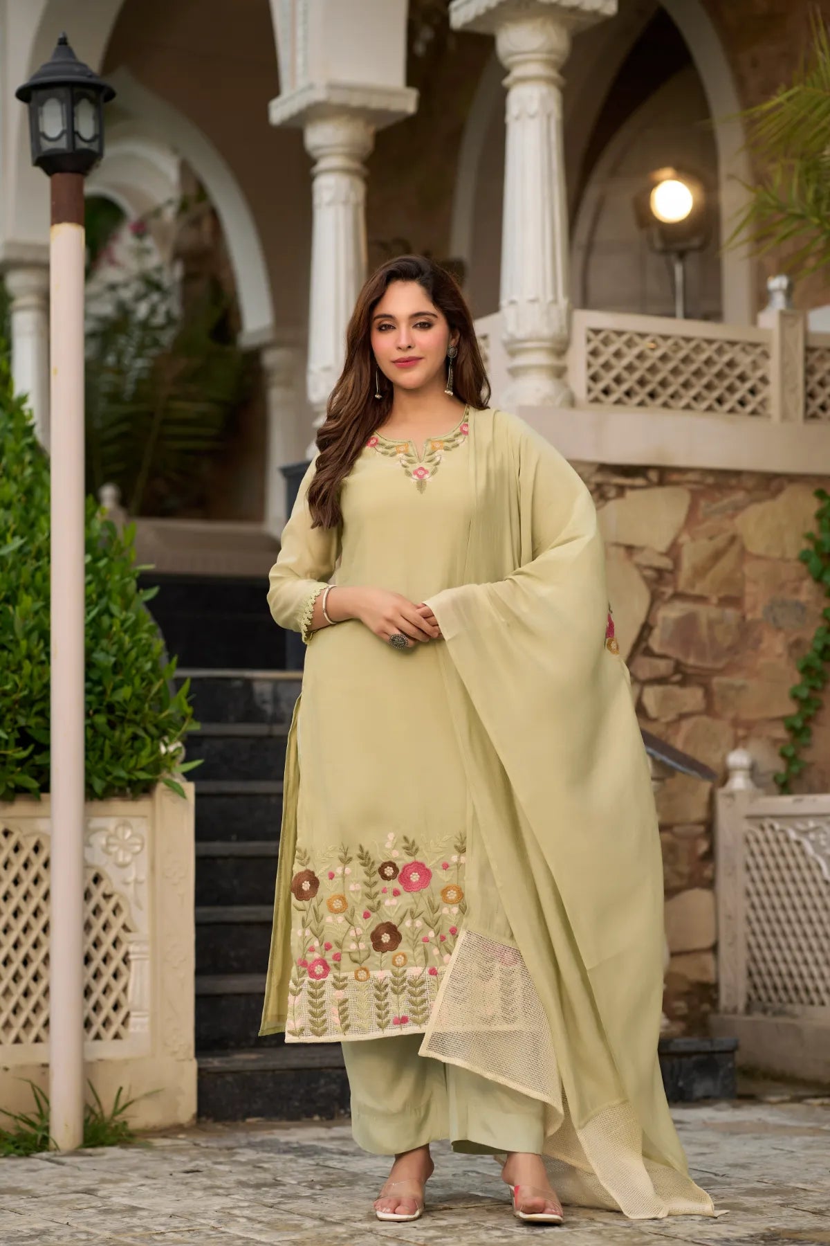 Sage Blossom Suit Set