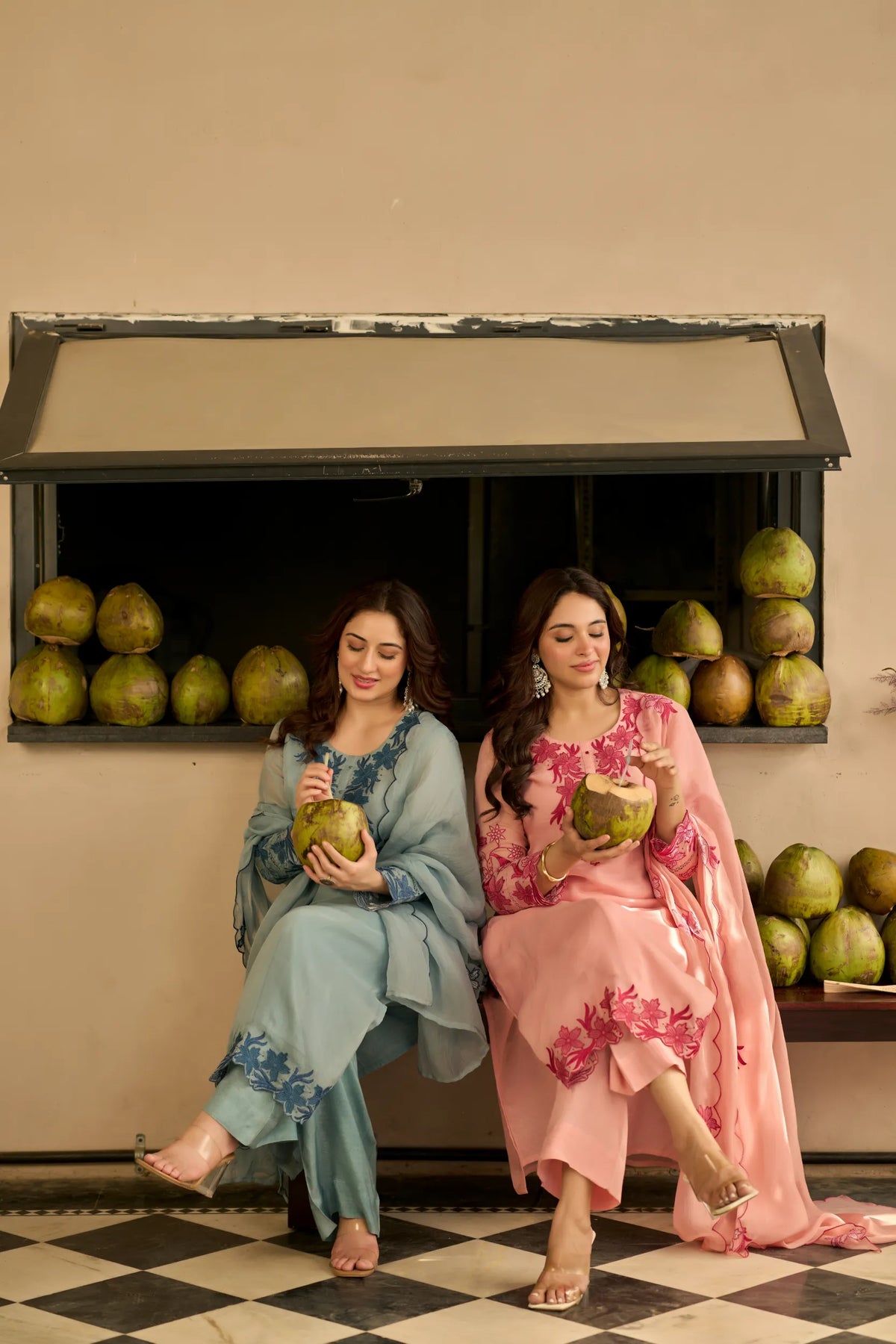 Blush Blossom Kurta Set