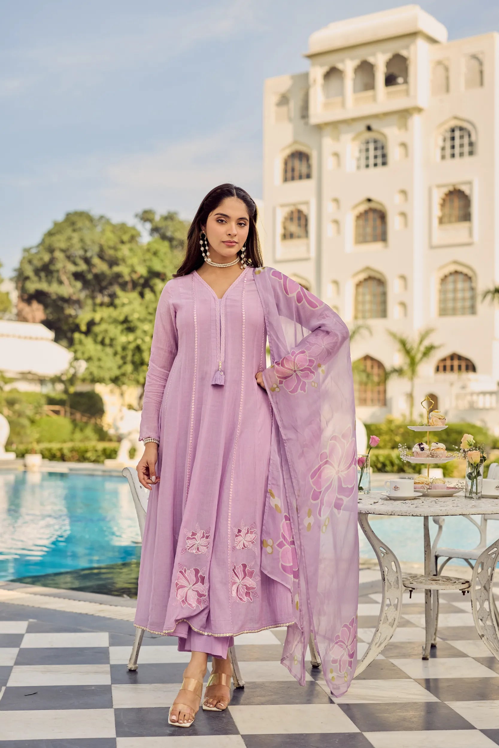 Lavender Bloom Suit Set