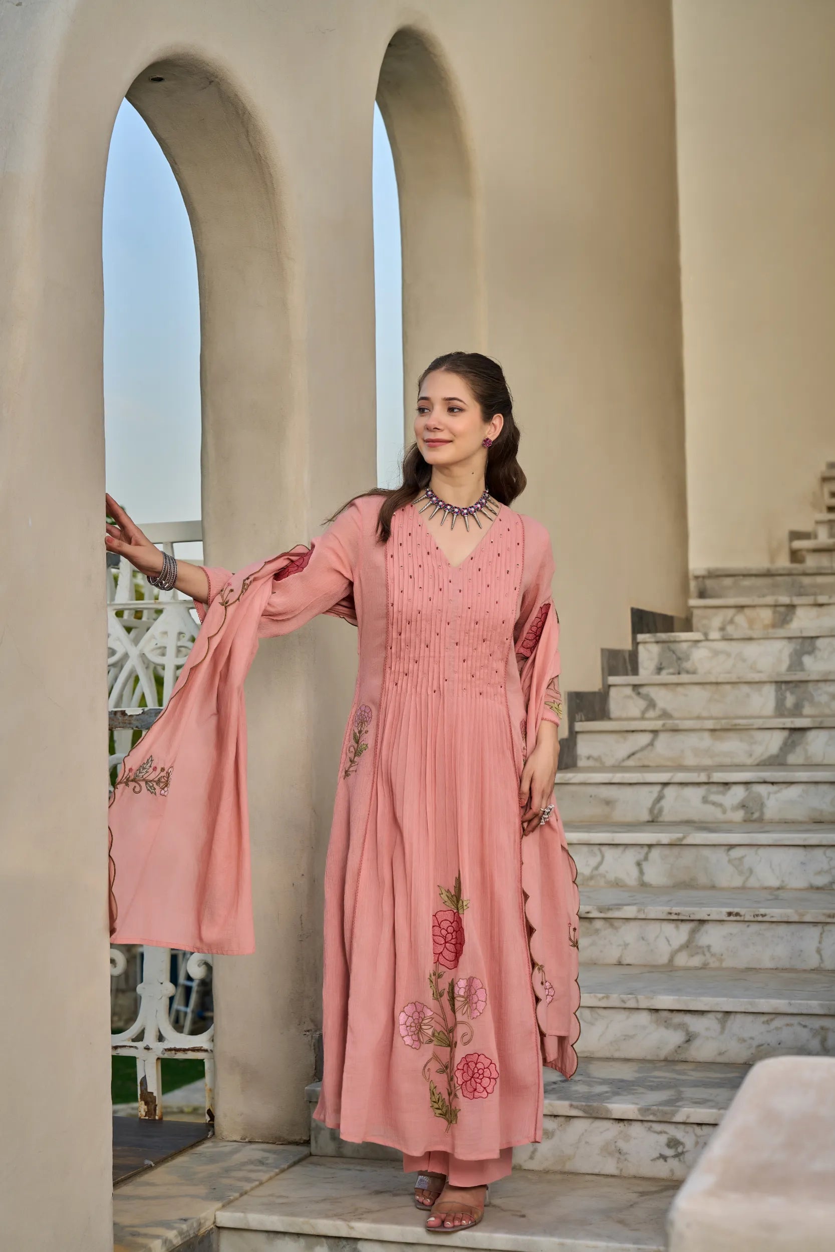 Spring Blossom Kurta Set