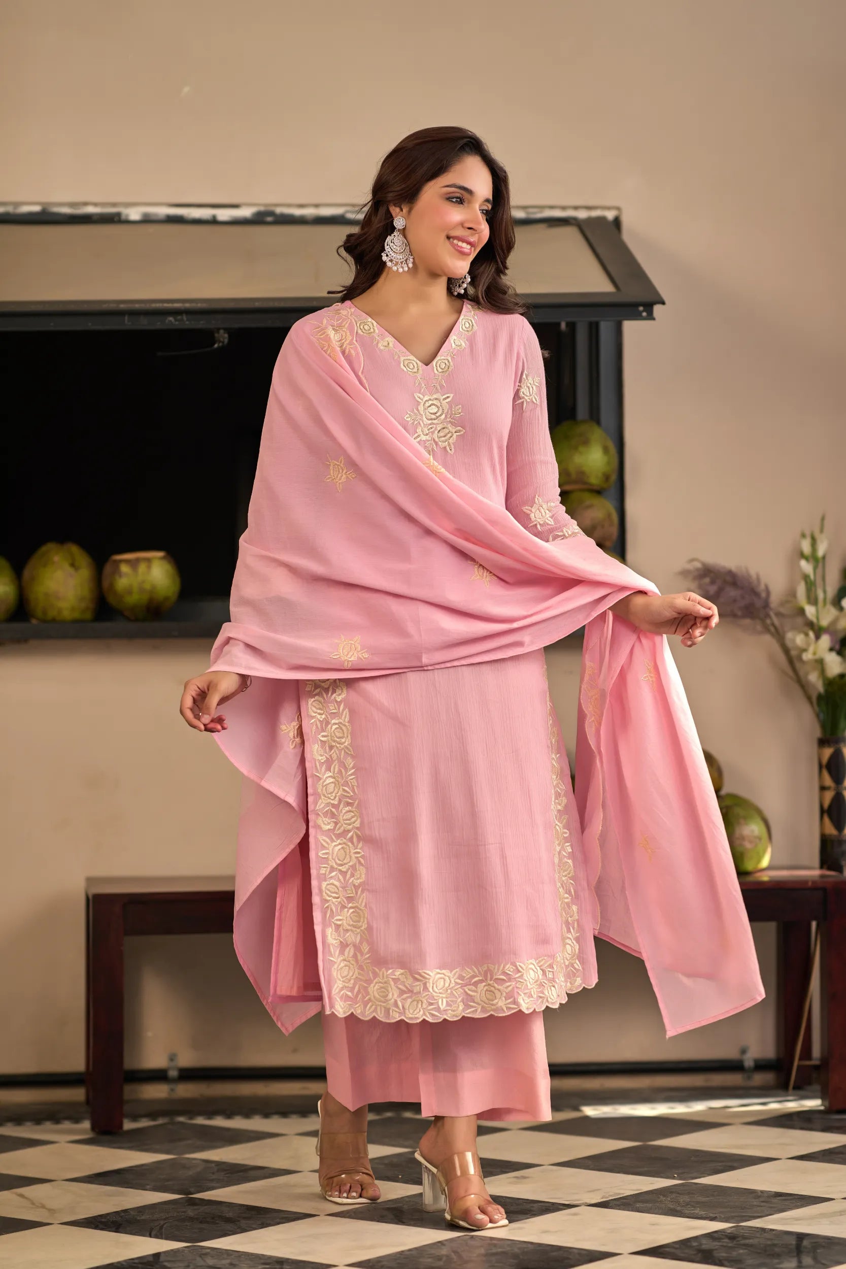 Blush Petal Kurta Set