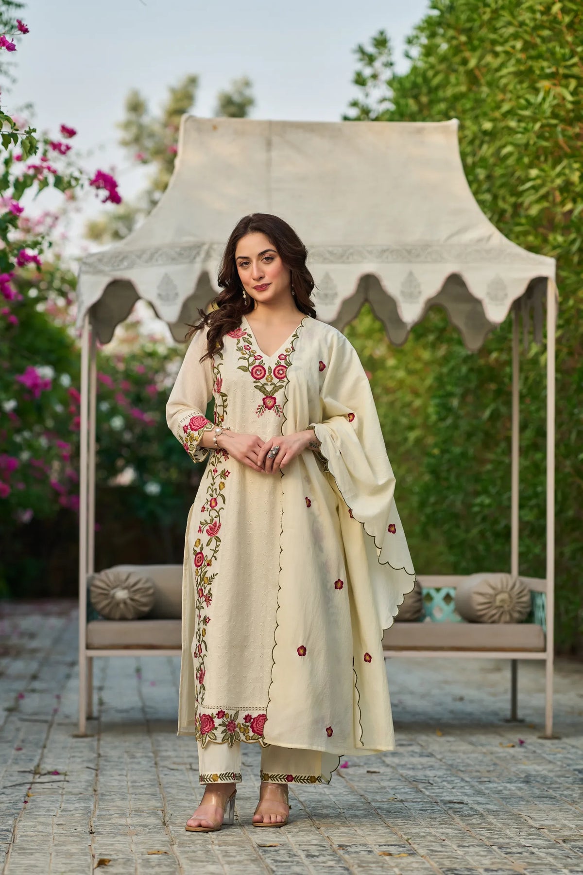 Pearl Blossom Kurta Set