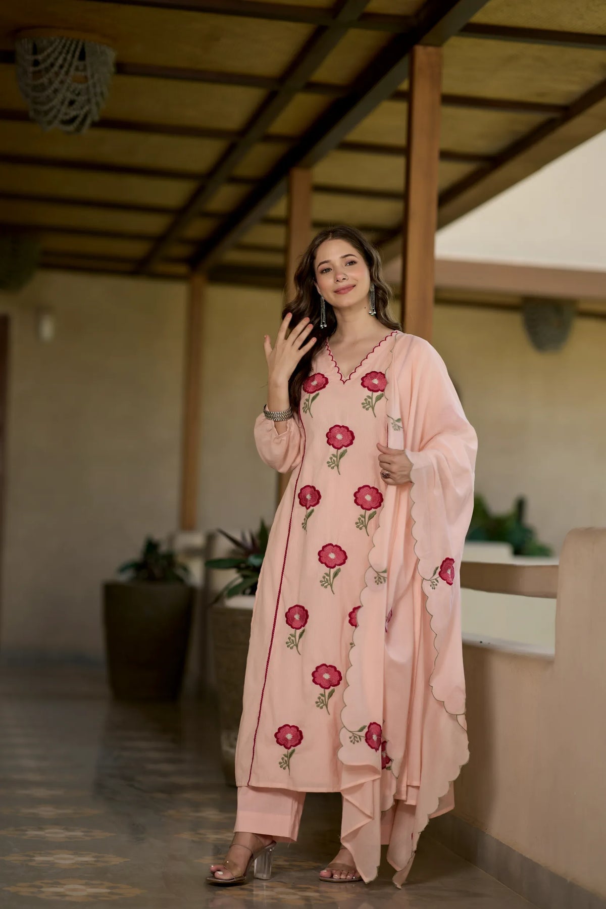 Blush Bloom Kurta Set