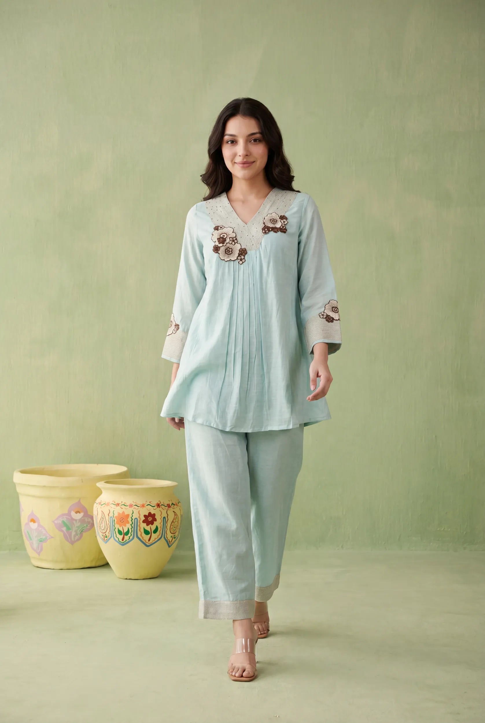 Seafoam Bloom Co-Ord Set