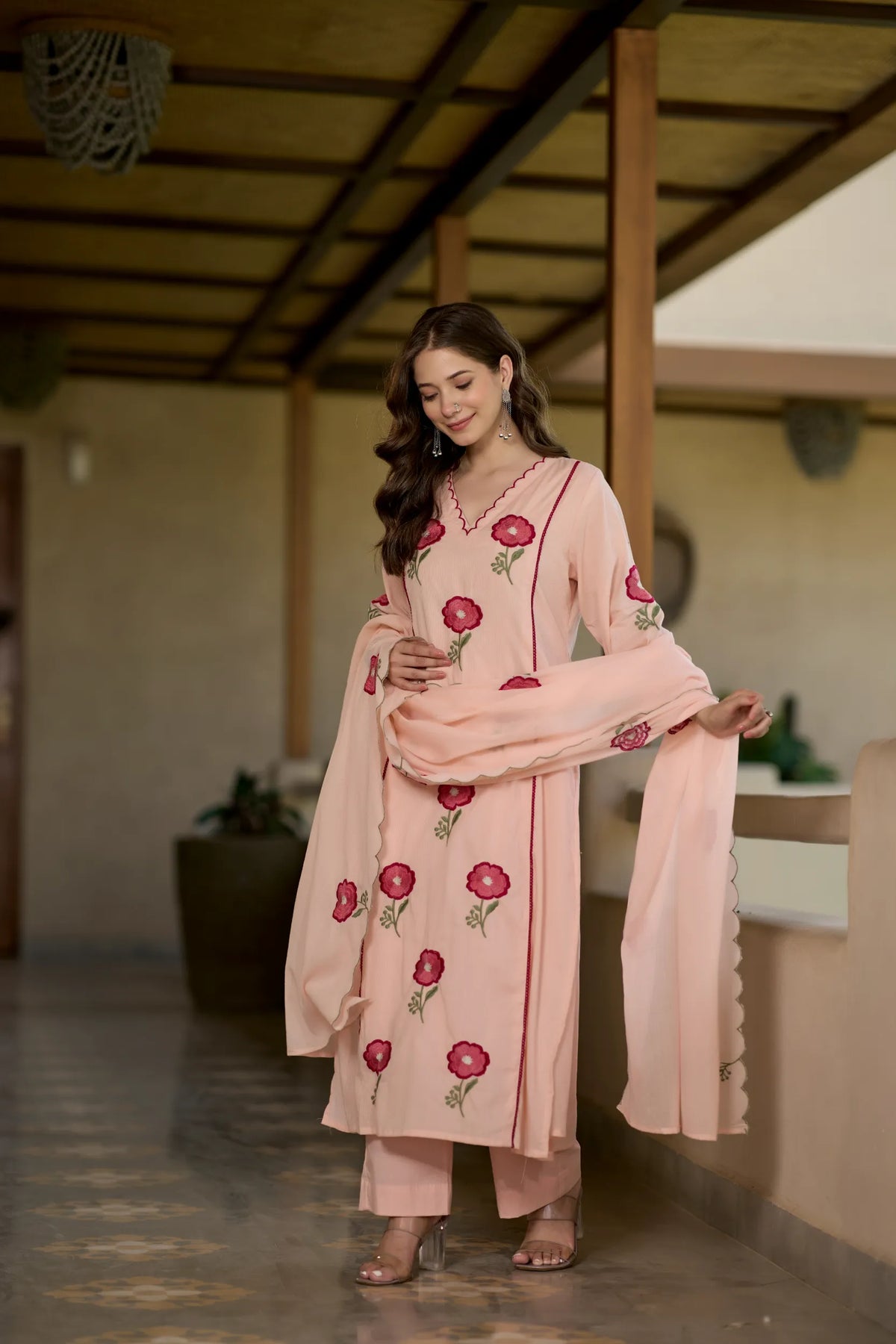 Blush Bloom Kurta Set