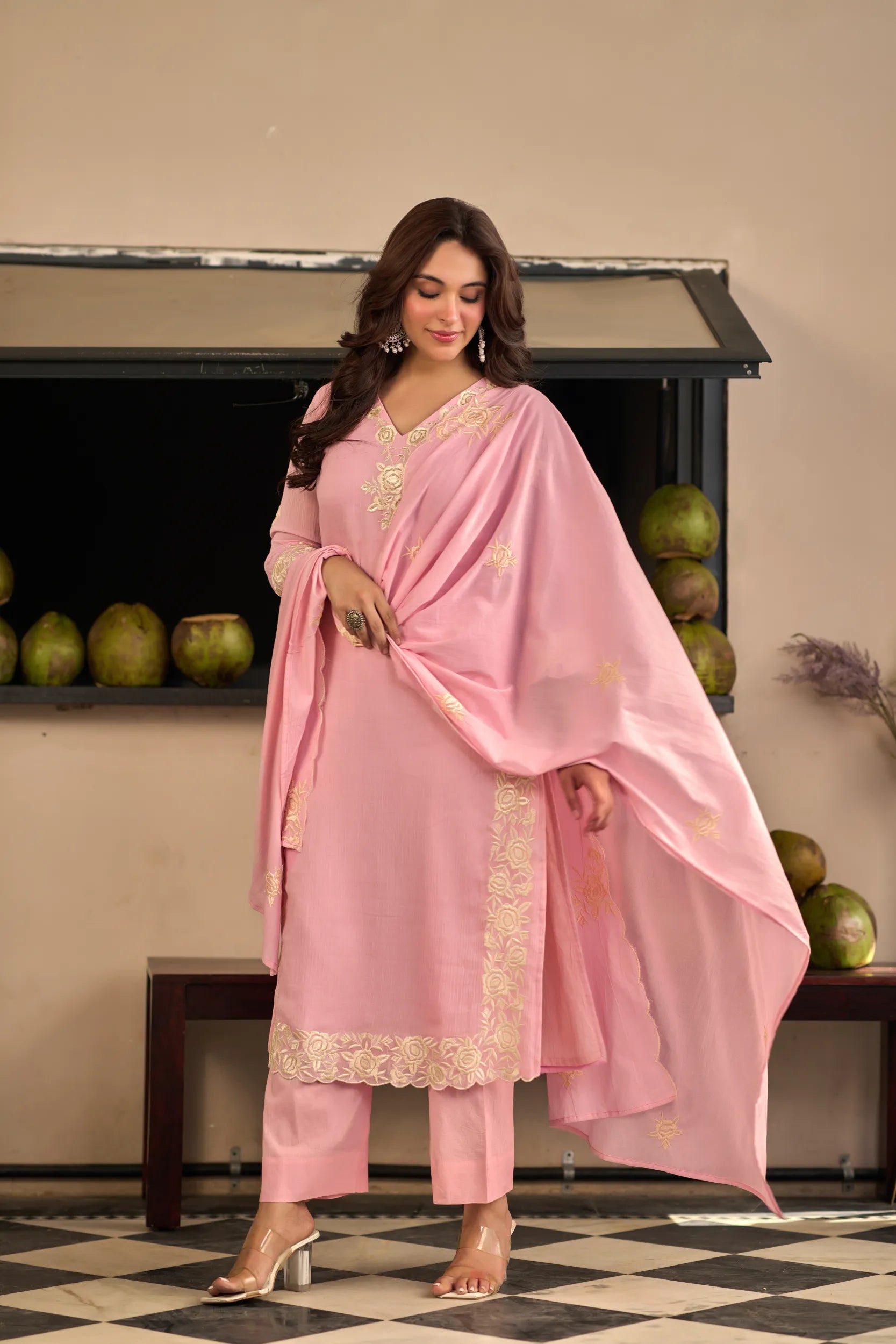 Blush Petal Kurta Set
