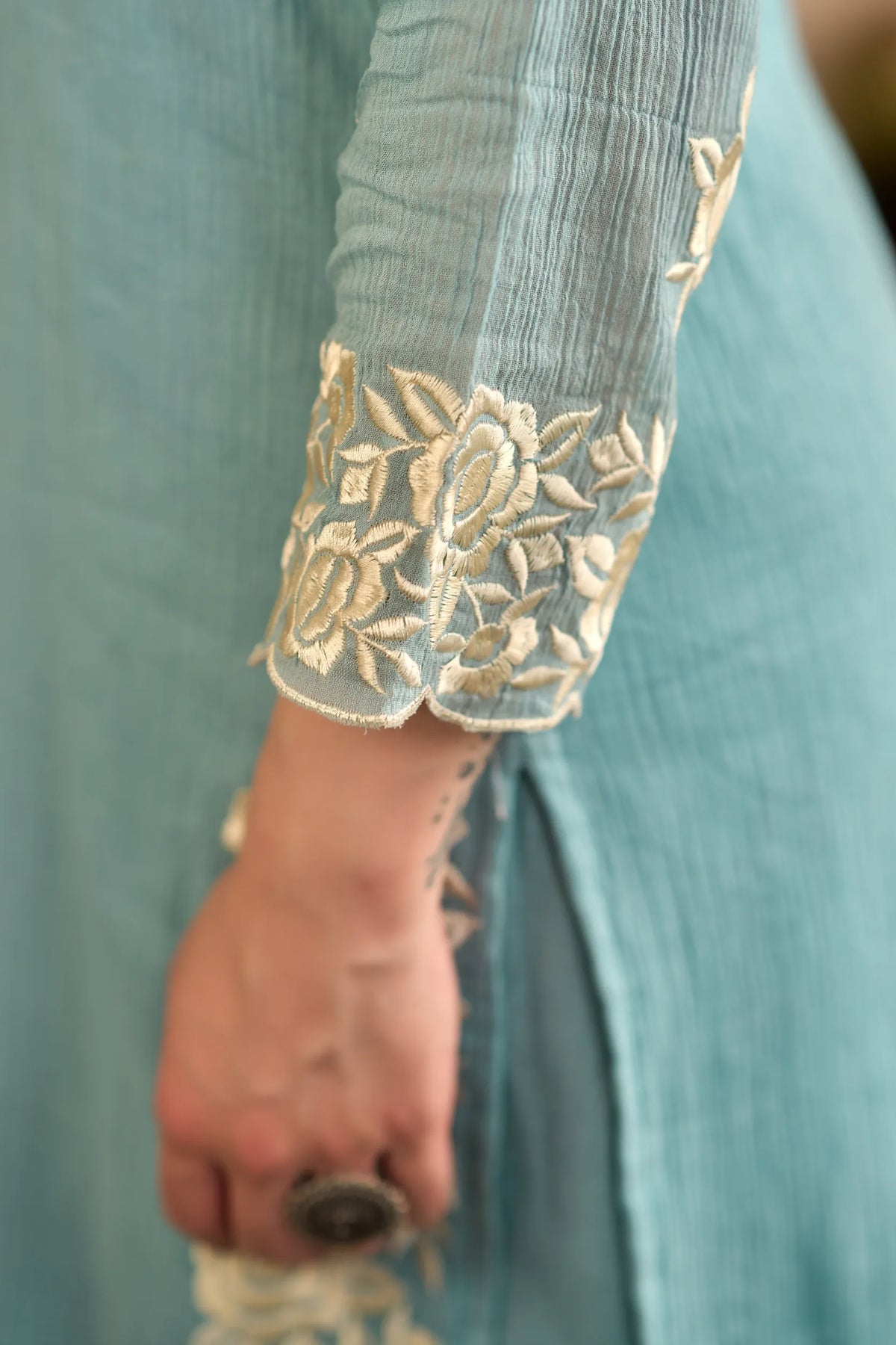 Sky Petal Kurta Set