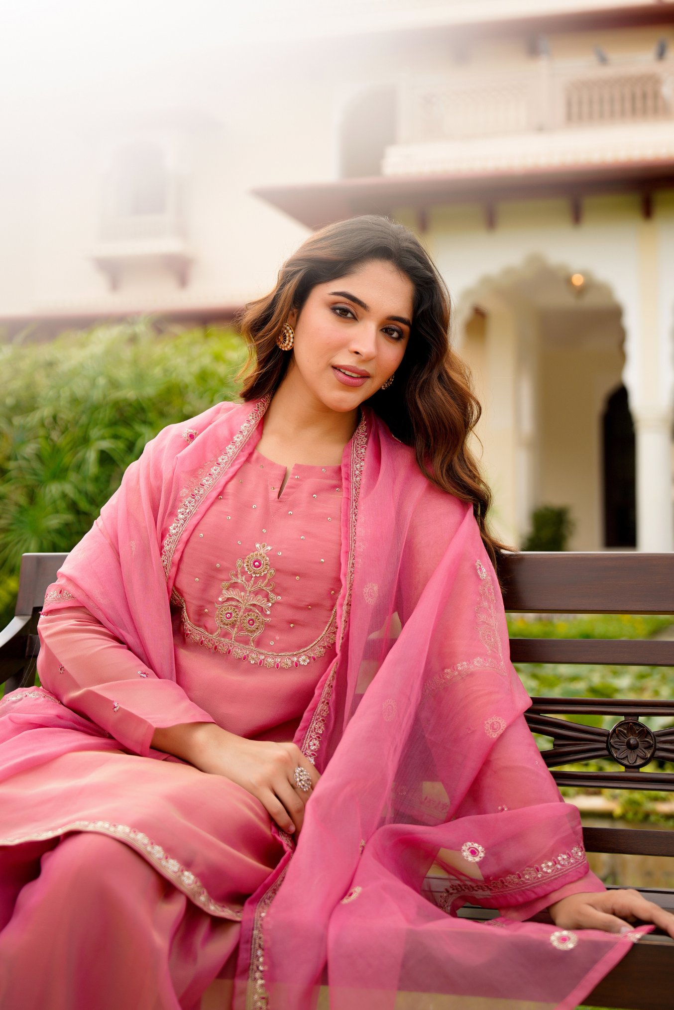 Rose Blush Swiss Tissue Suit Set