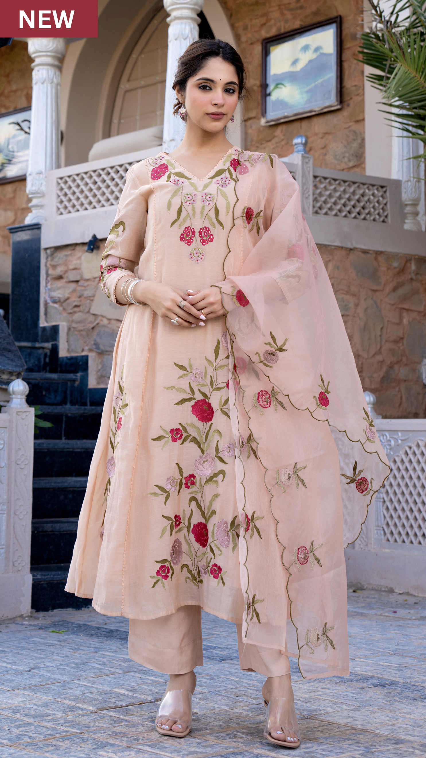 Rosabelle Chanderi Suit Set