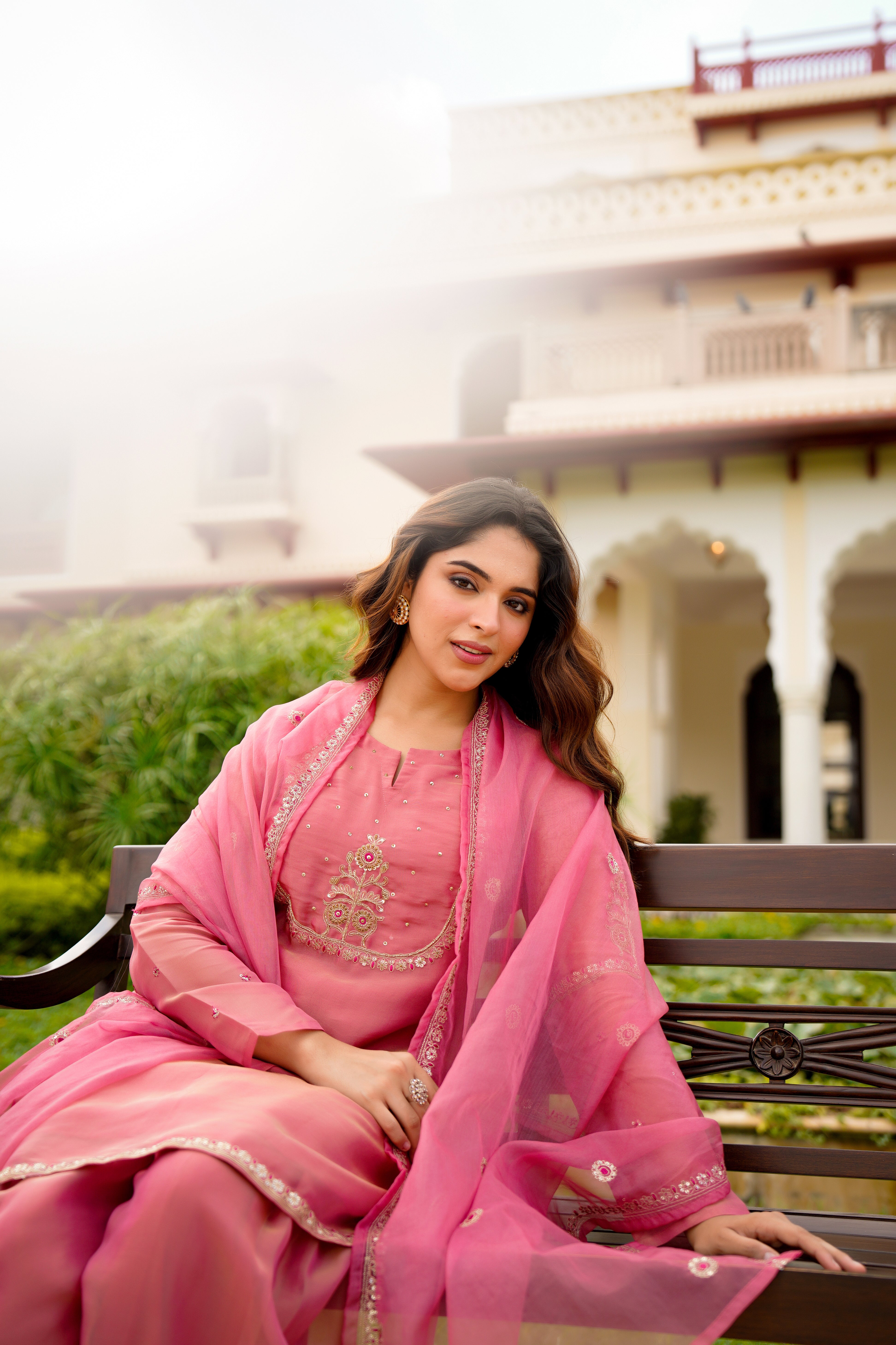 Rose Blush Swiss Tissue Suit Set