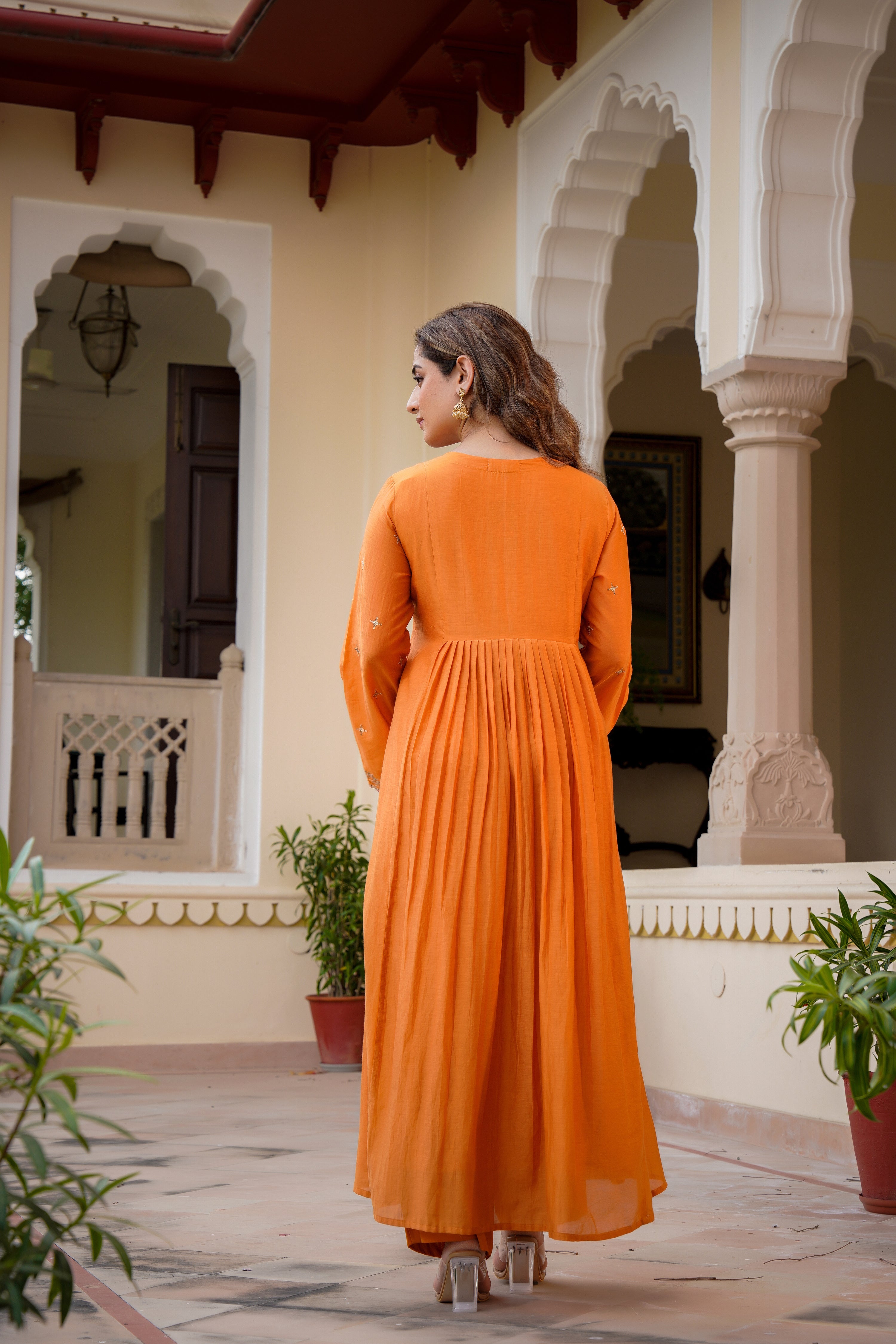 Amber Gaze Chanderi Set