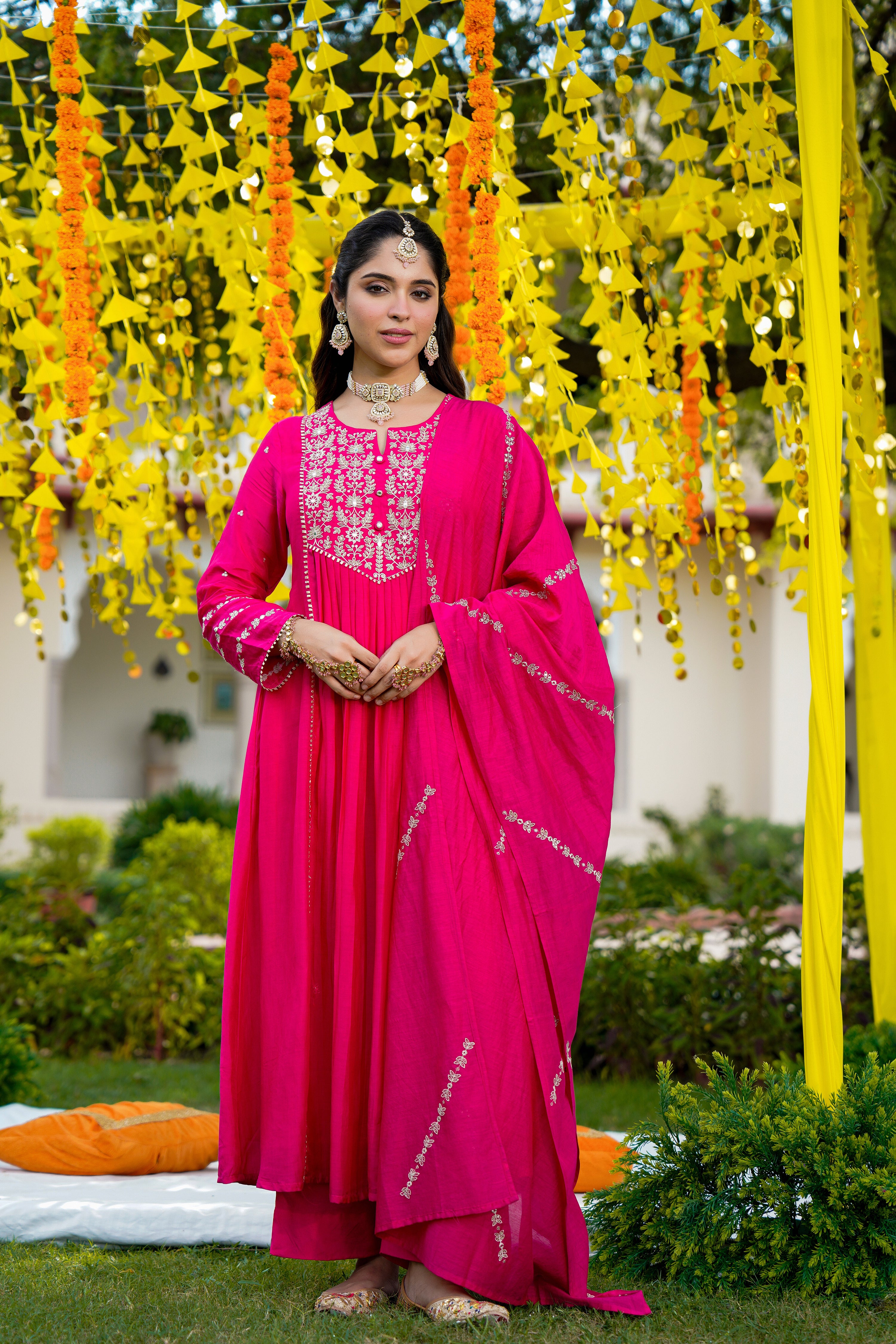 Rani Zari Pink Suit Set