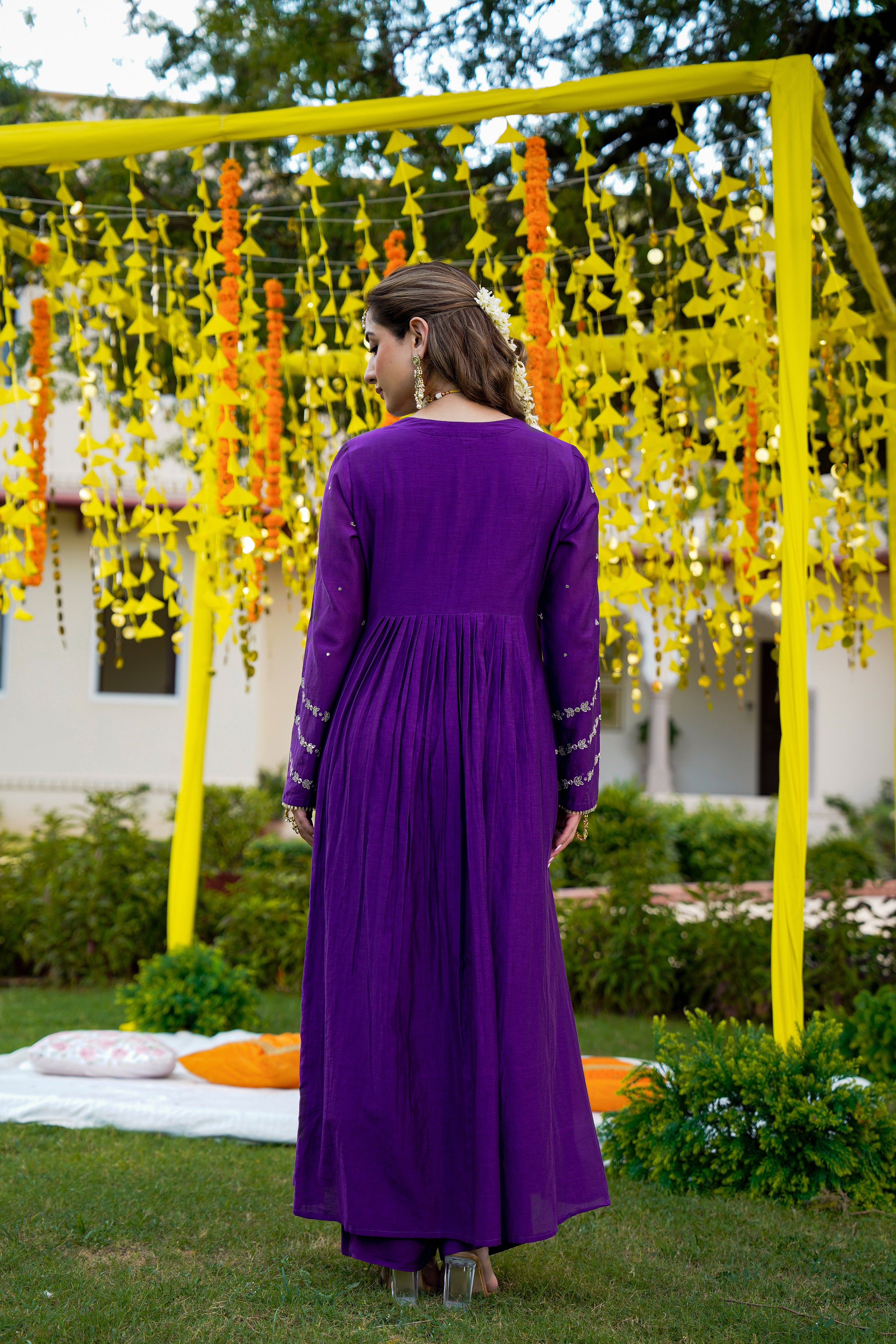 Royal Zari Purple Suit Set