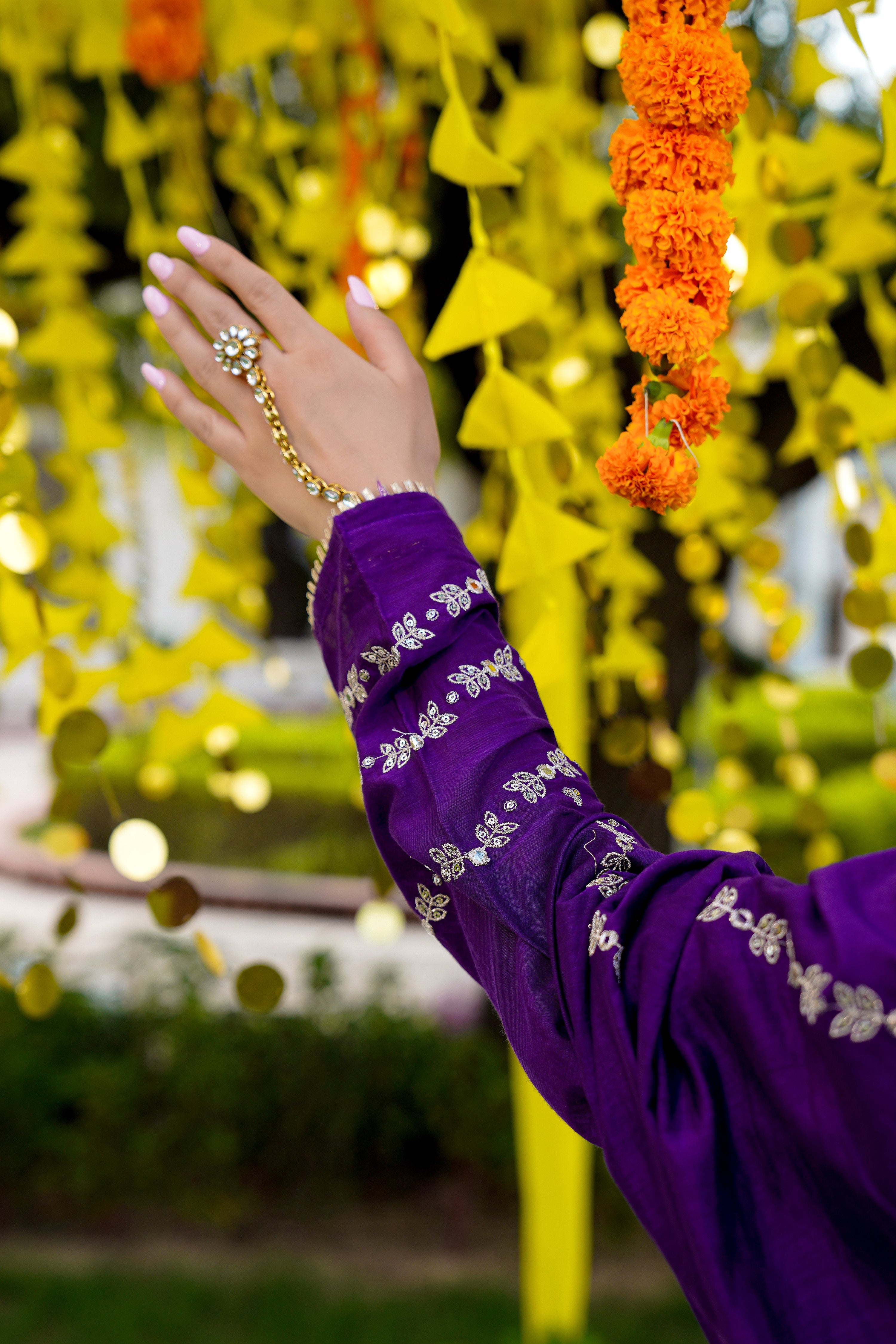 Royal Zari Purple Suit Set