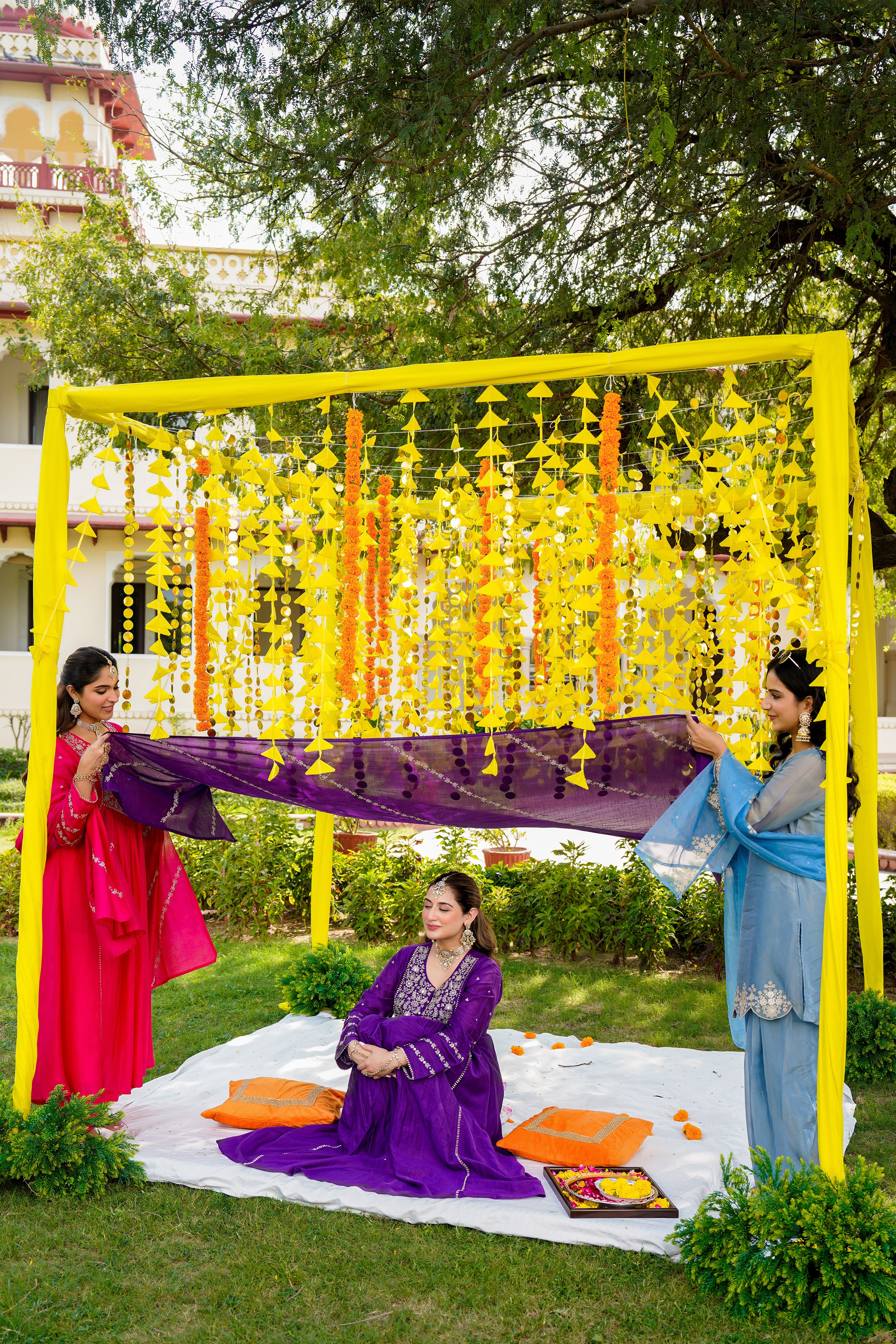 Royal Zari Purple Suit Set