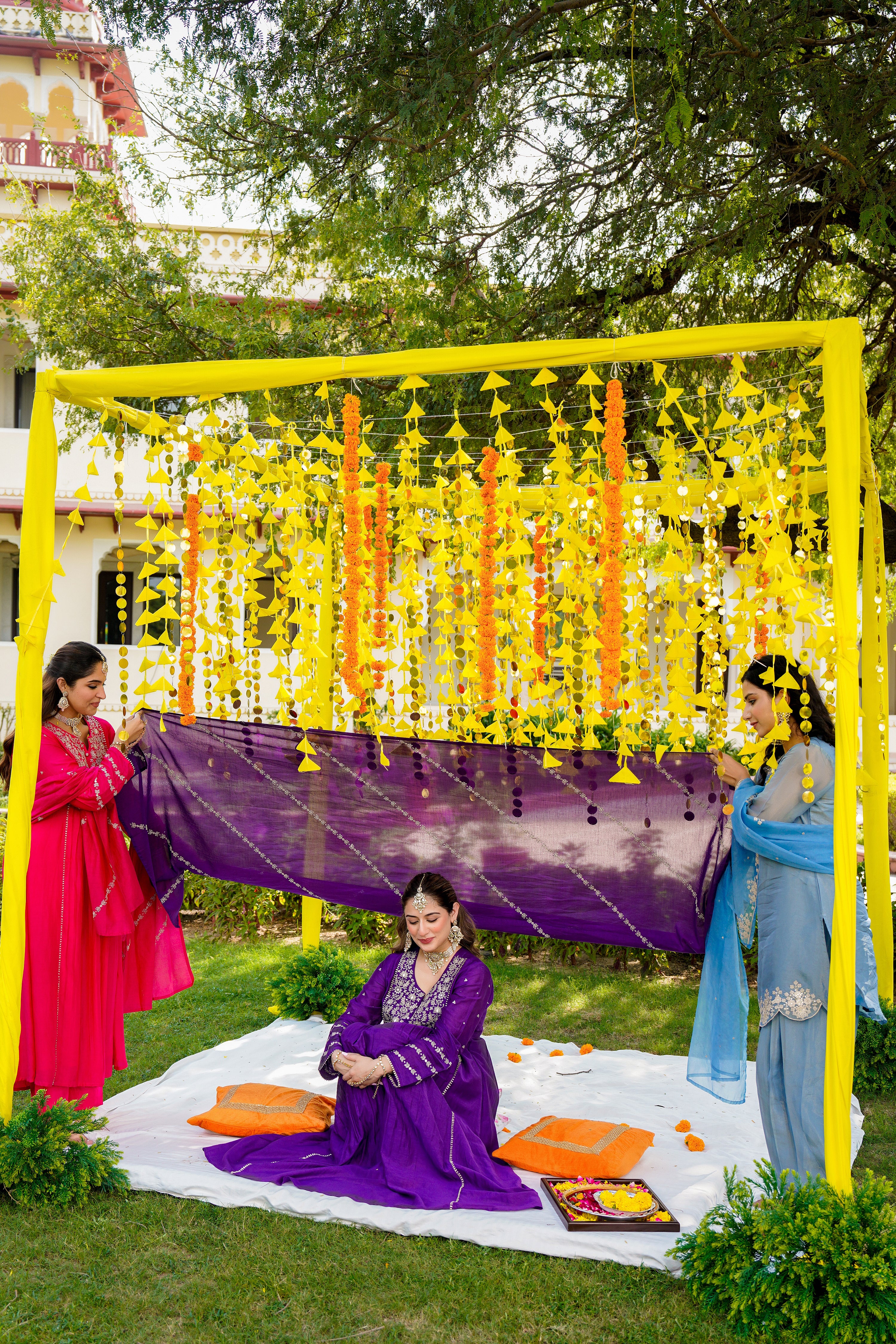 Royal Zari Purple Suit Set