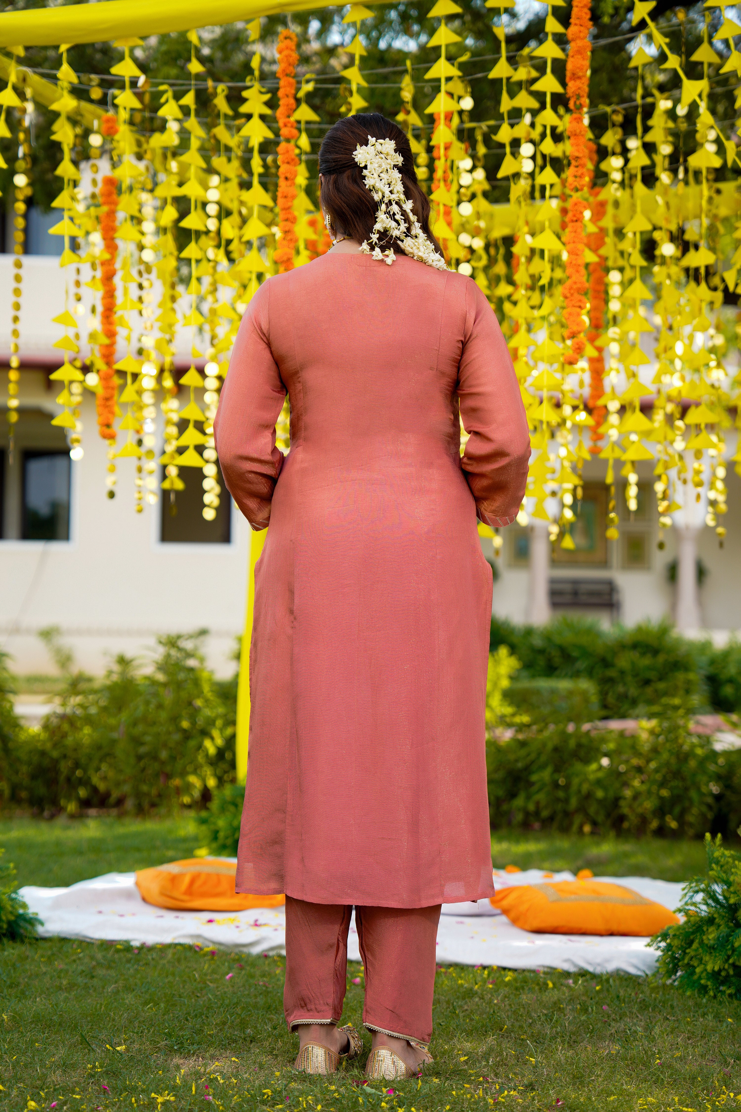 Blush Coral Glow Suit Set