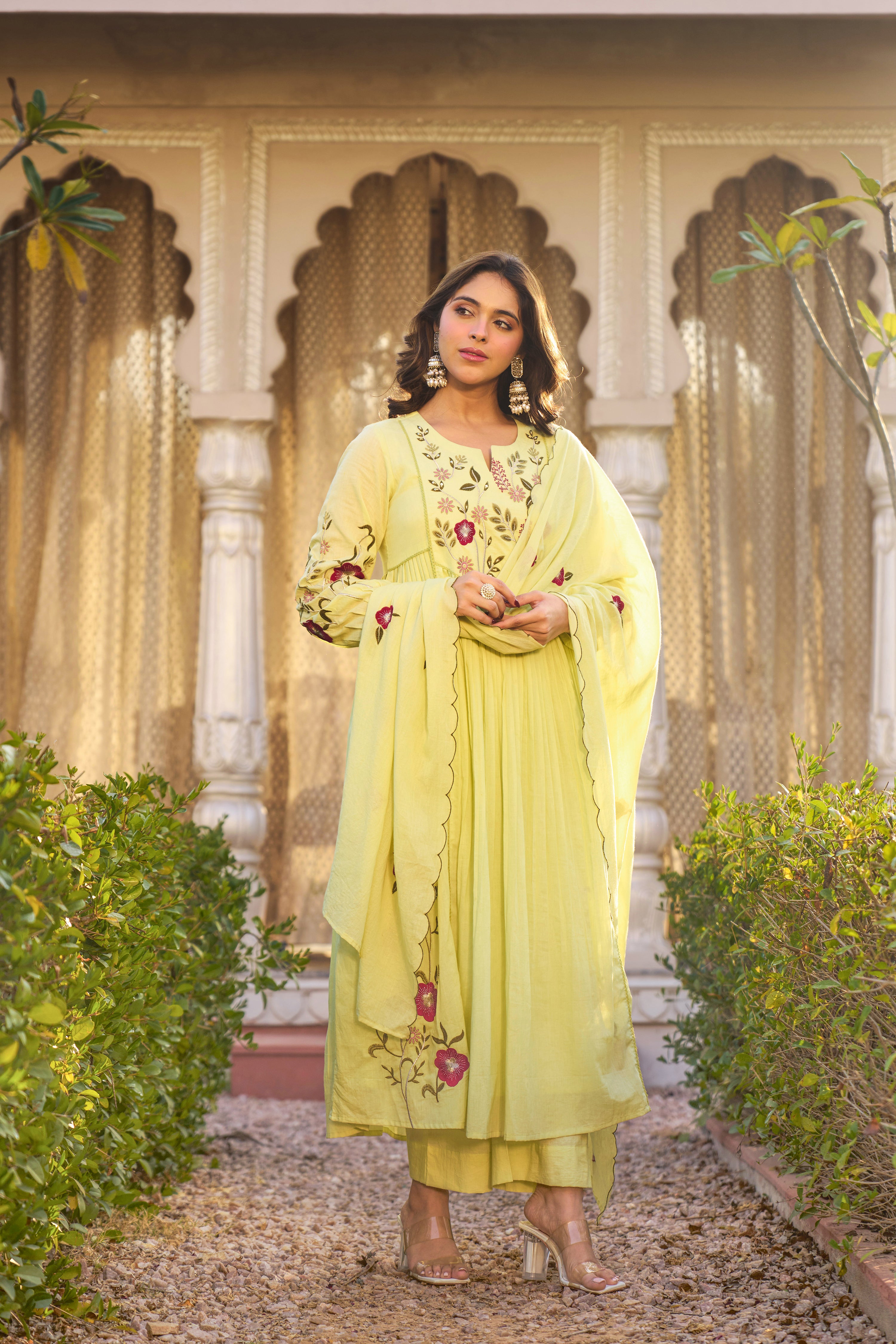 Lime Whisper Suit Set